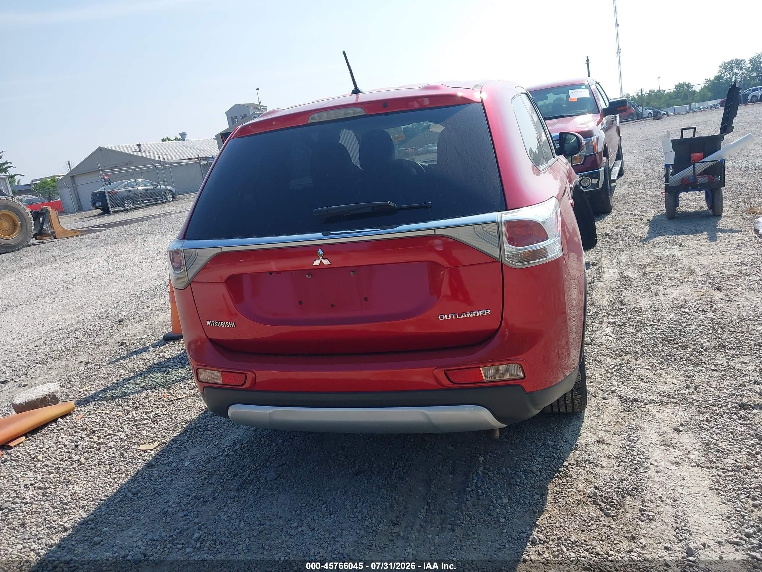 2015 Mitsubishi Outlander Se Red vin: JA4AD3A36FZ002904
