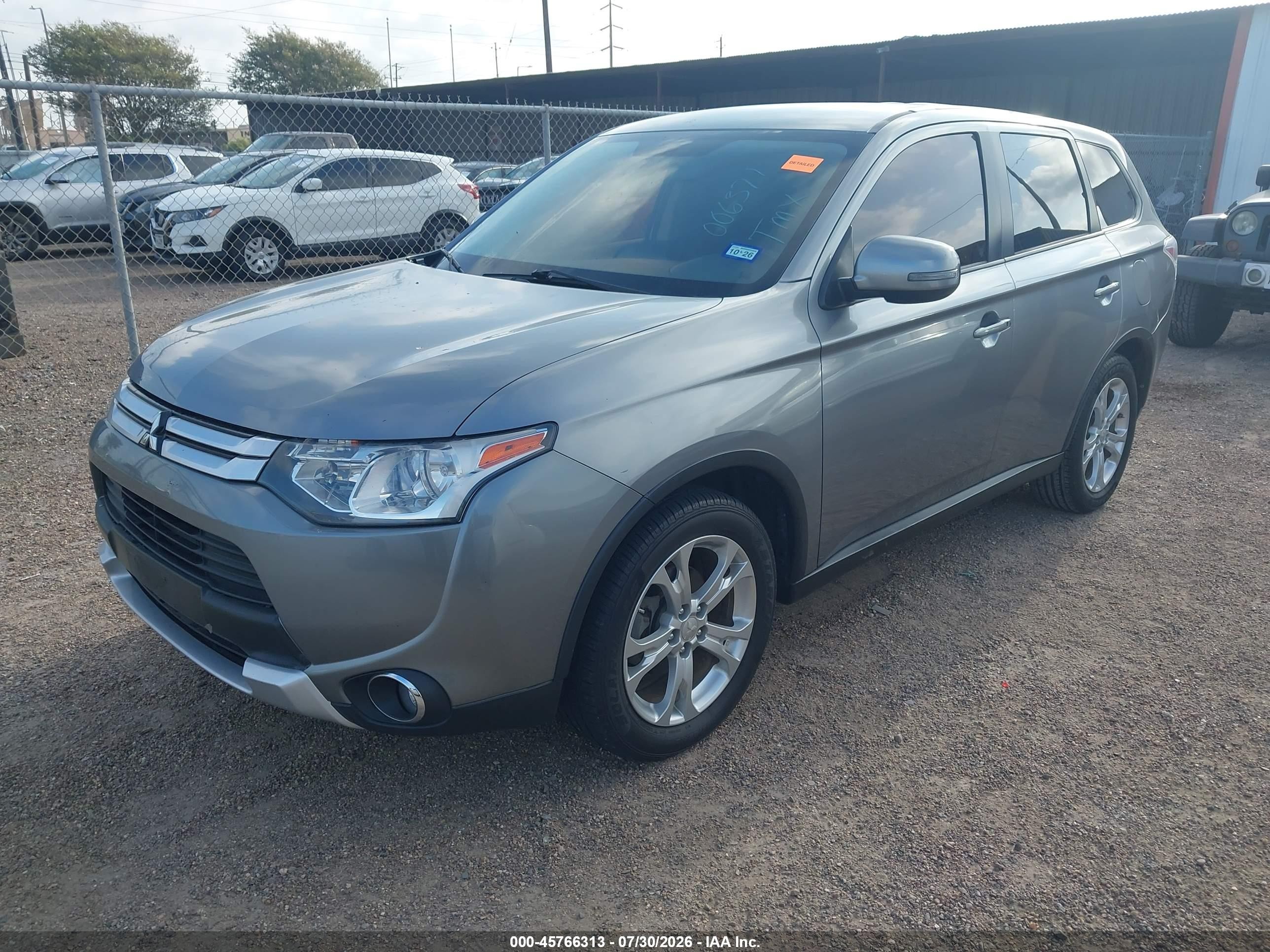 2015 Mitsubishi Outlander Se Gray vin: JA4AD3A36FZ006371