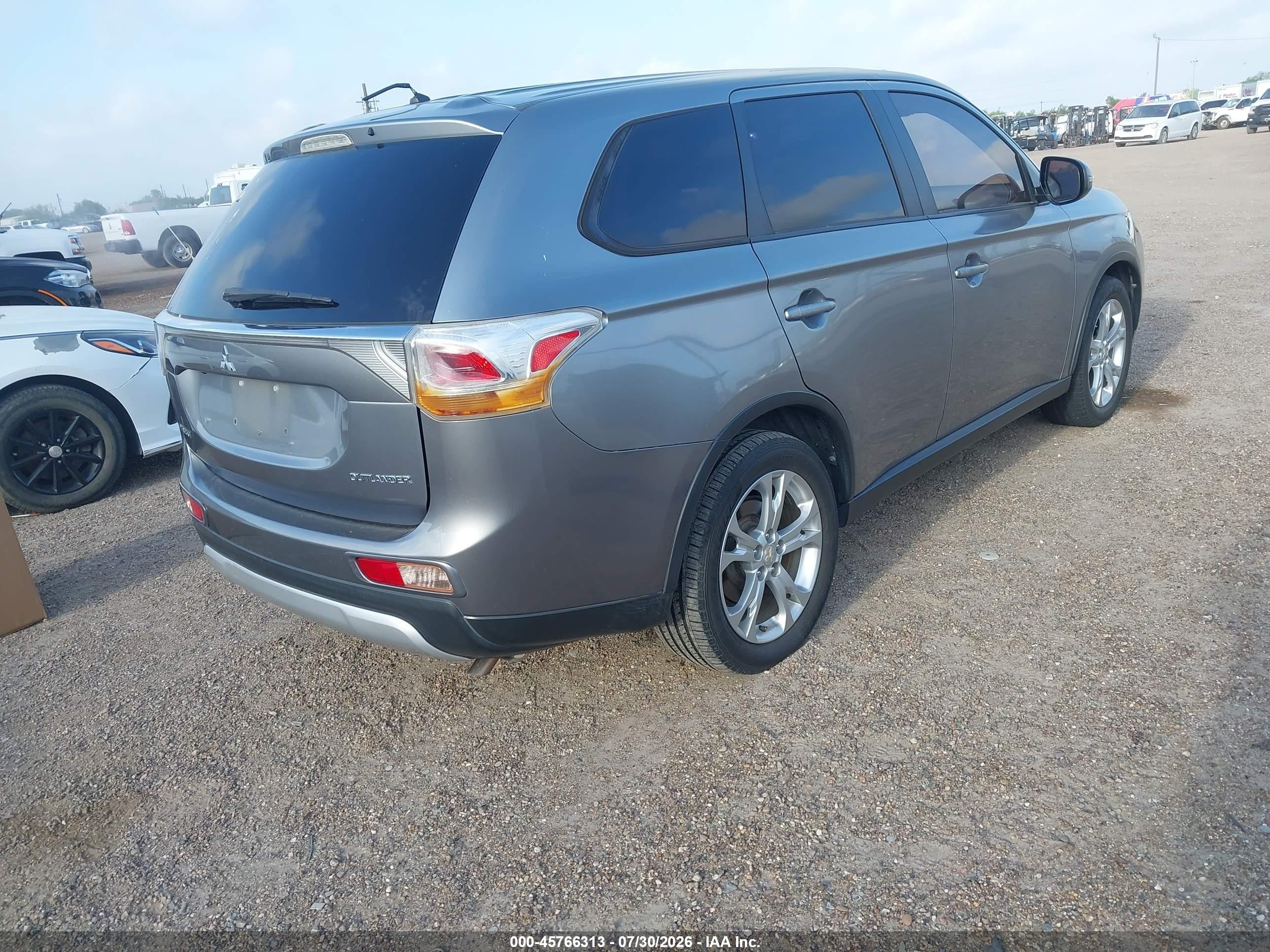 2015 Mitsubishi Outlander Se Gray vin: JA4AD3A36FZ006371