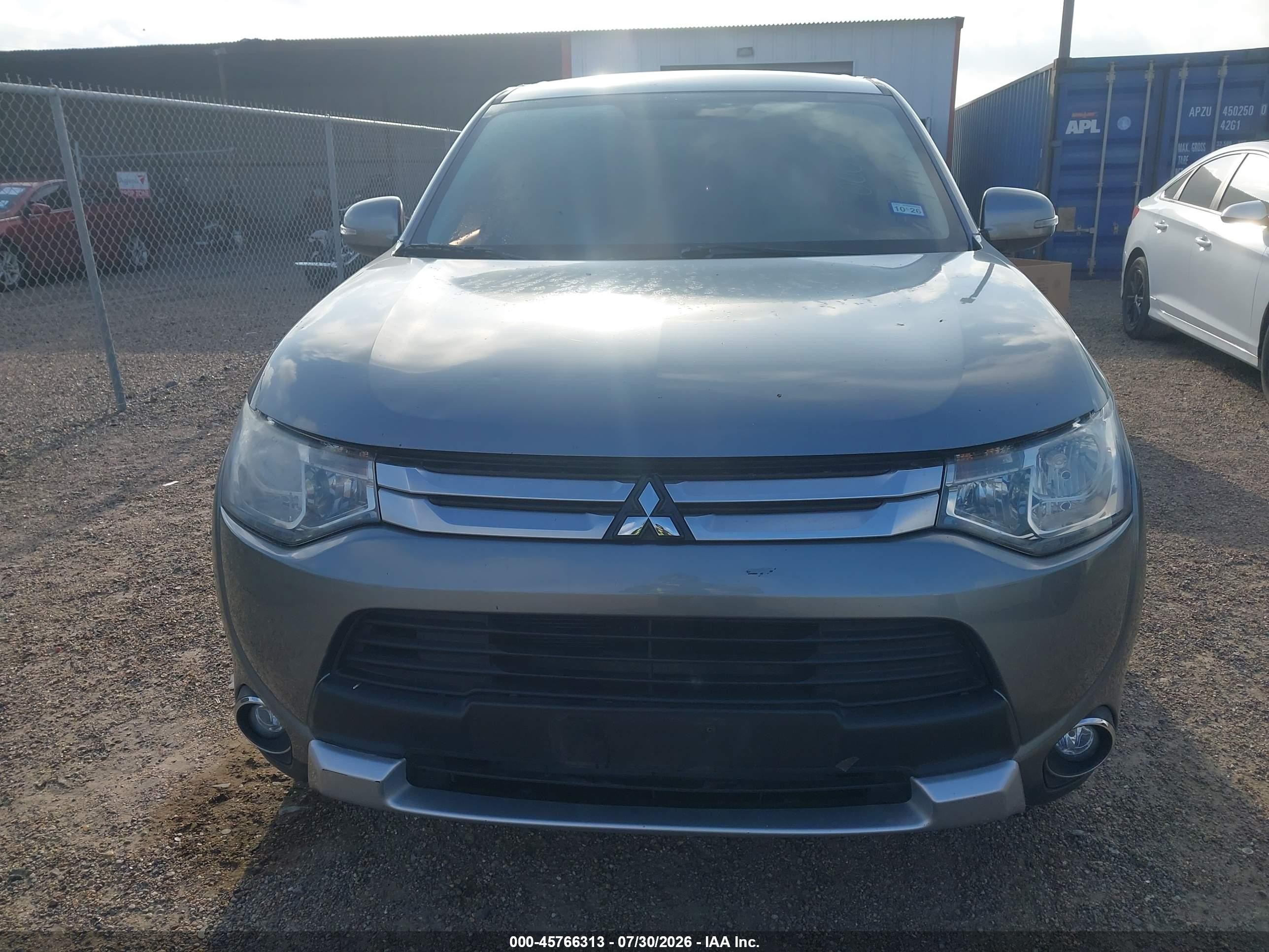 2015 Mitsubishi Outlander Se Gray vin: JA4AD3A36FZ006371
