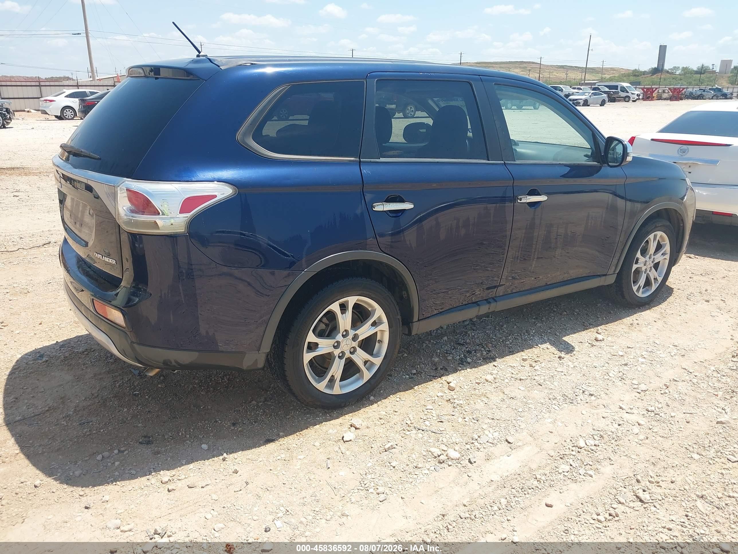 2015 Mitsubishi Outlander Se Blue vin: JA4AD3A36FZ009870