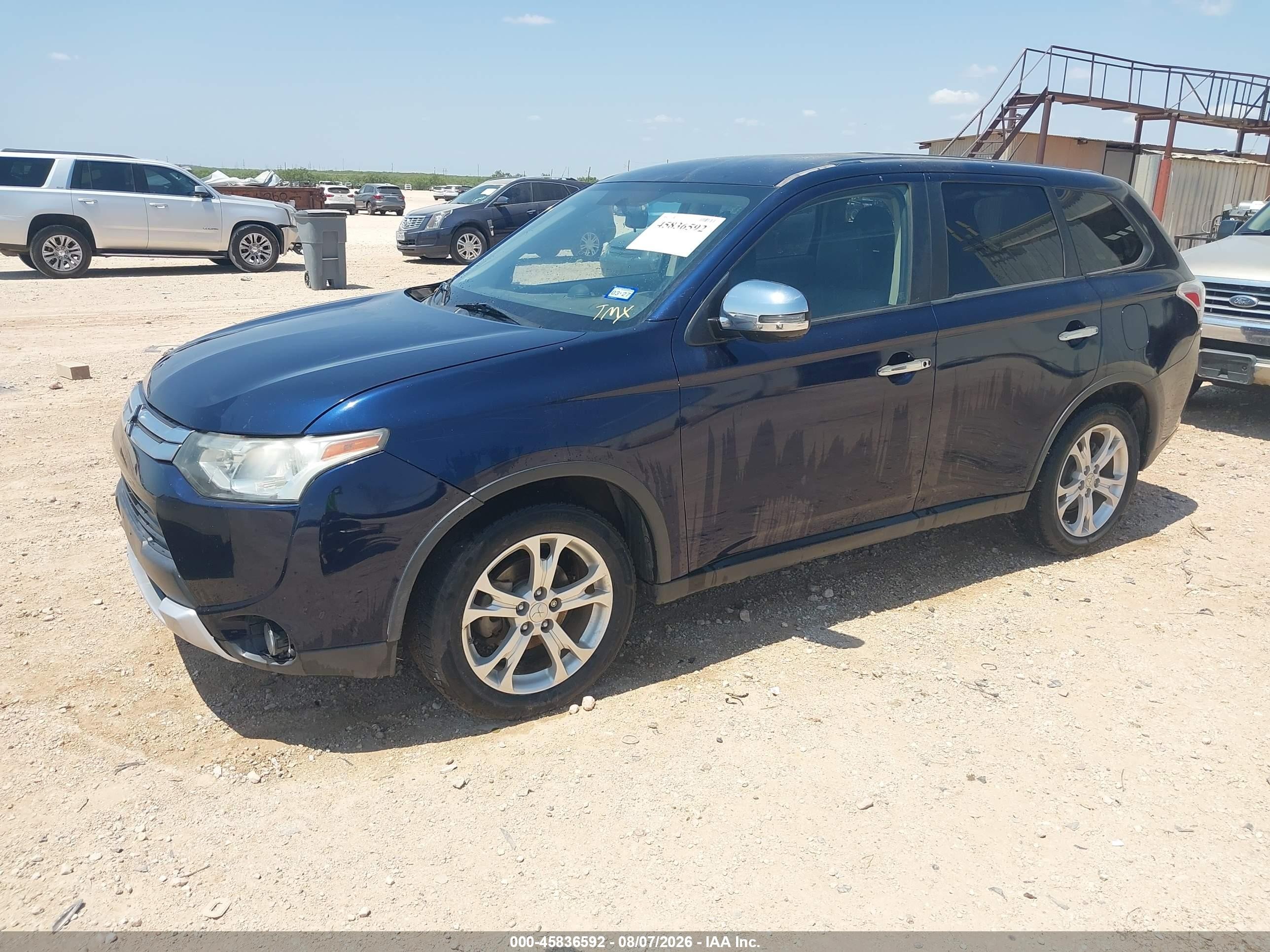 2015 Mitsubishi Outlander Se Blue vin: JA4AD3A36FZ009870