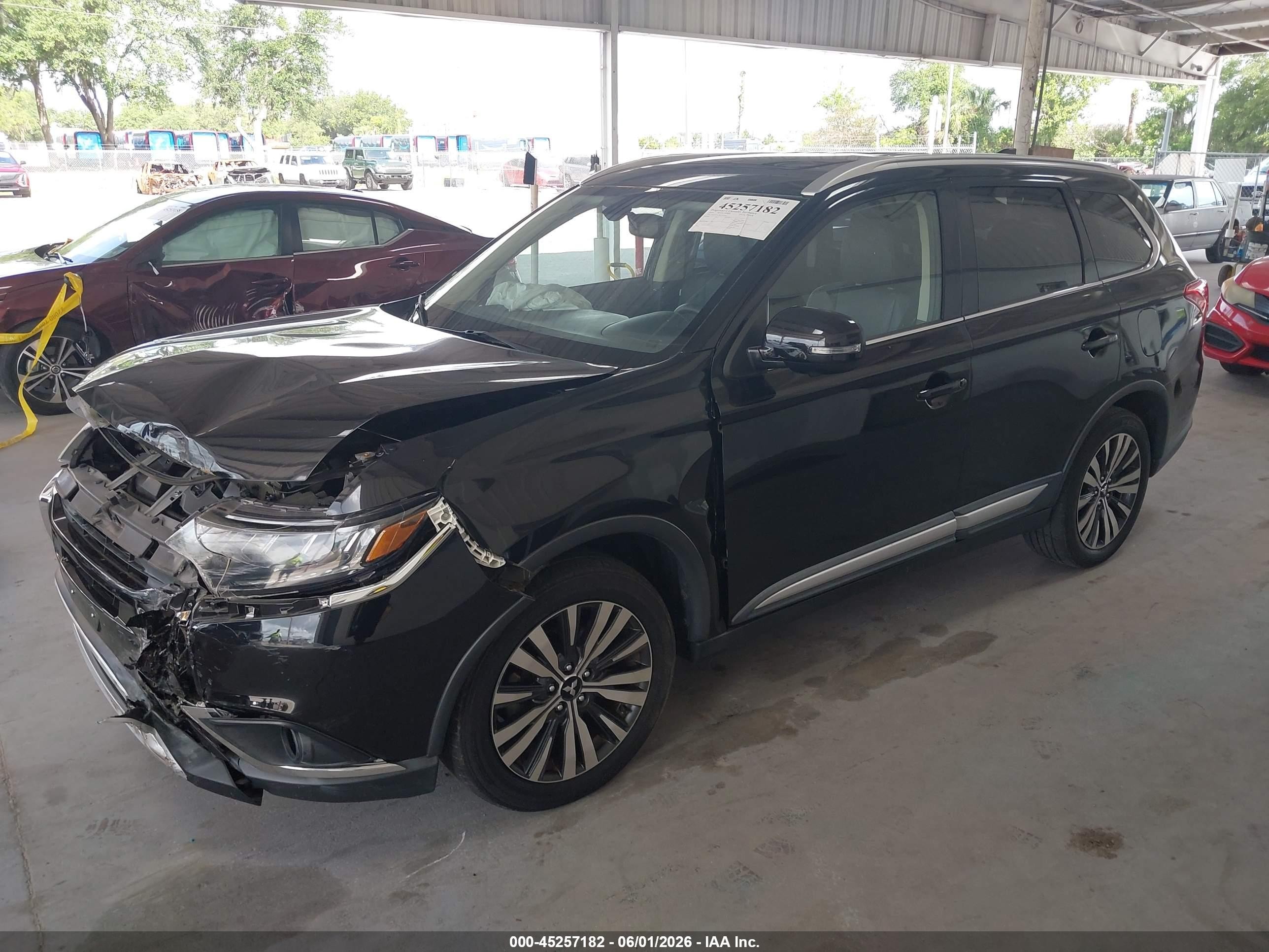 2019 Mitsubishi Outlander Sel Black vin: JA4AD3A36KZ014545