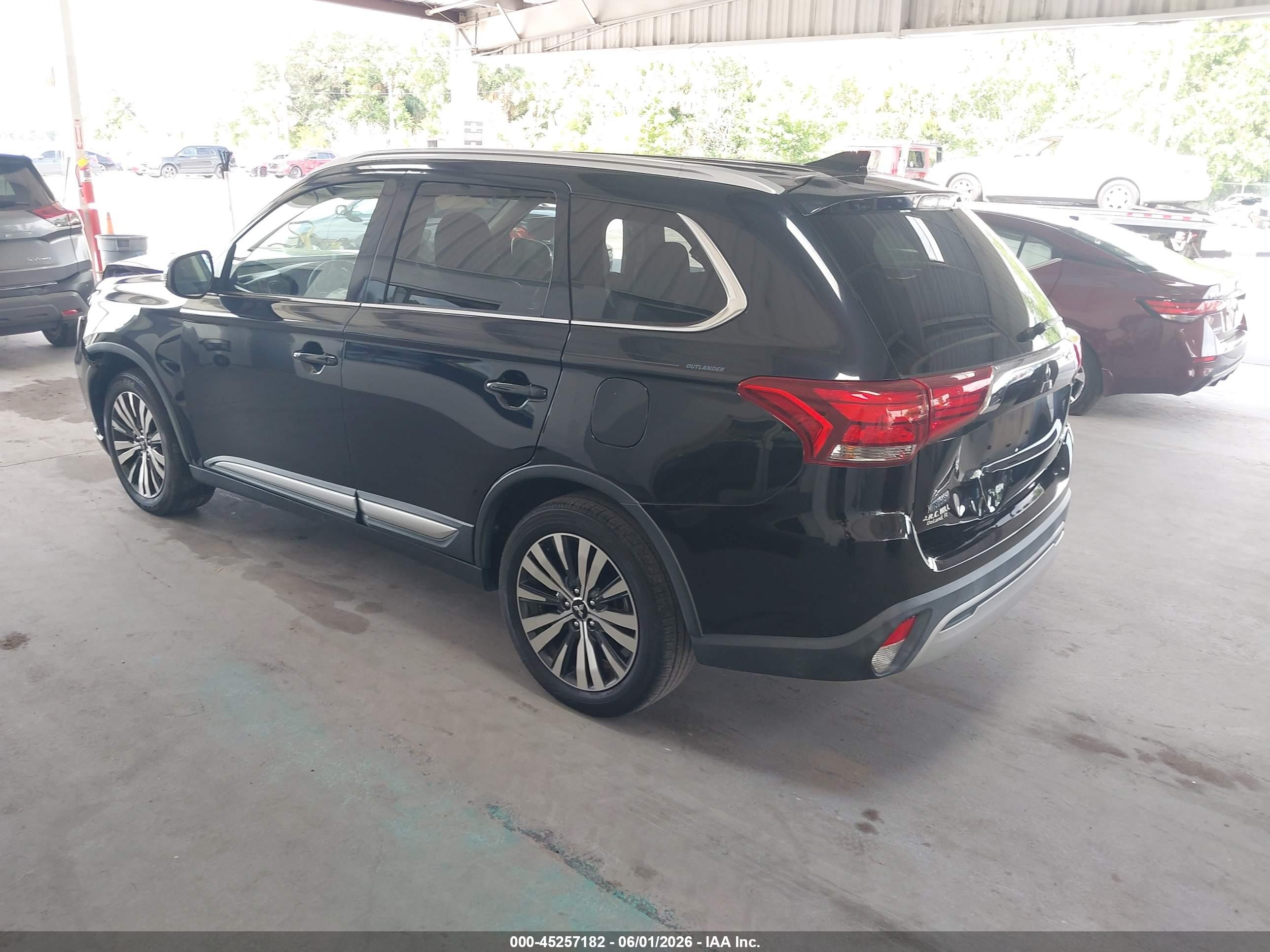 2019 Mitsubishi Outlander Sel Black vin: JA4AD3A36KZ014545
