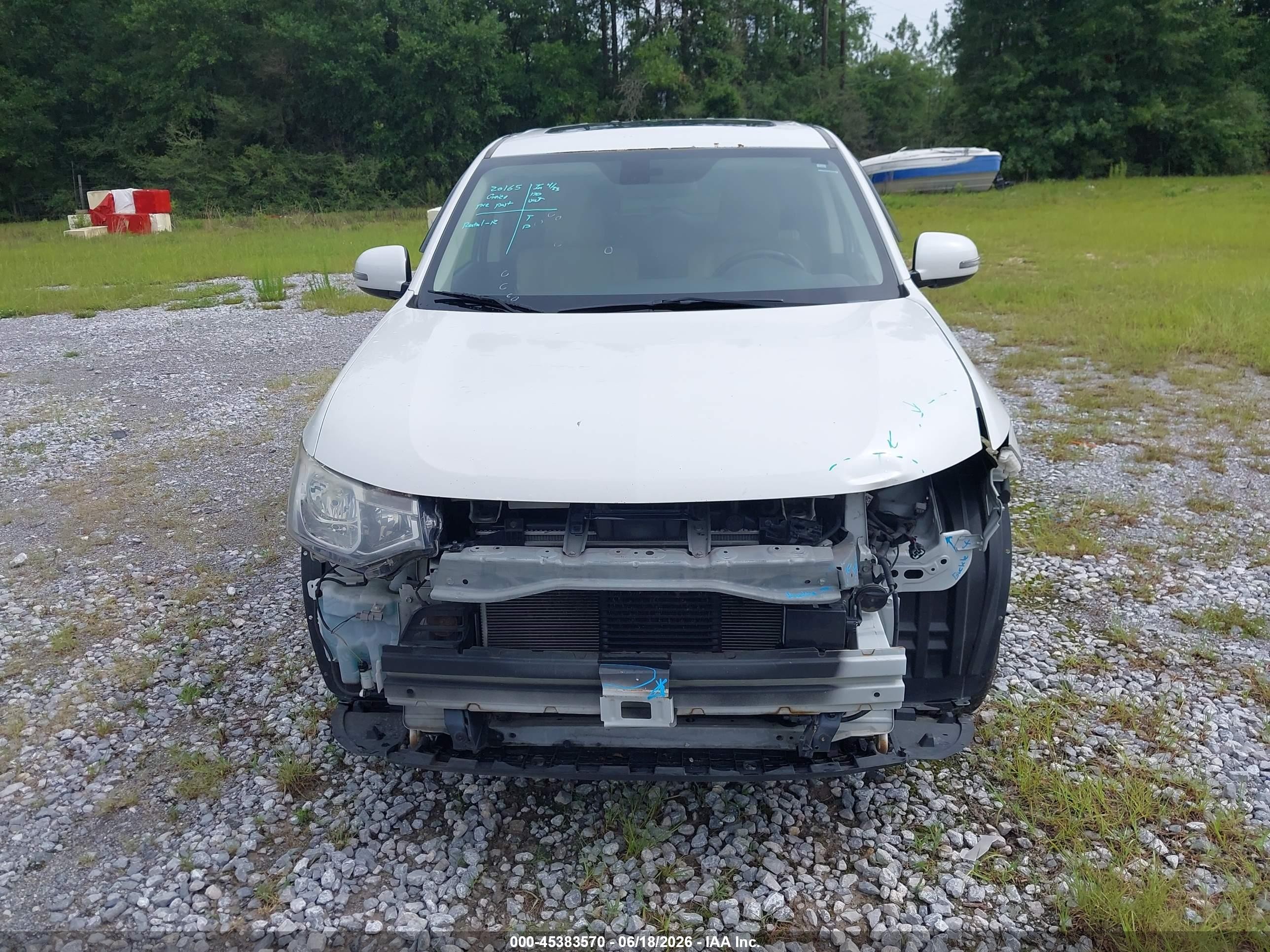 2014 Mitsubishi Outlander Se White vin: JA4AD3A37EZ009293