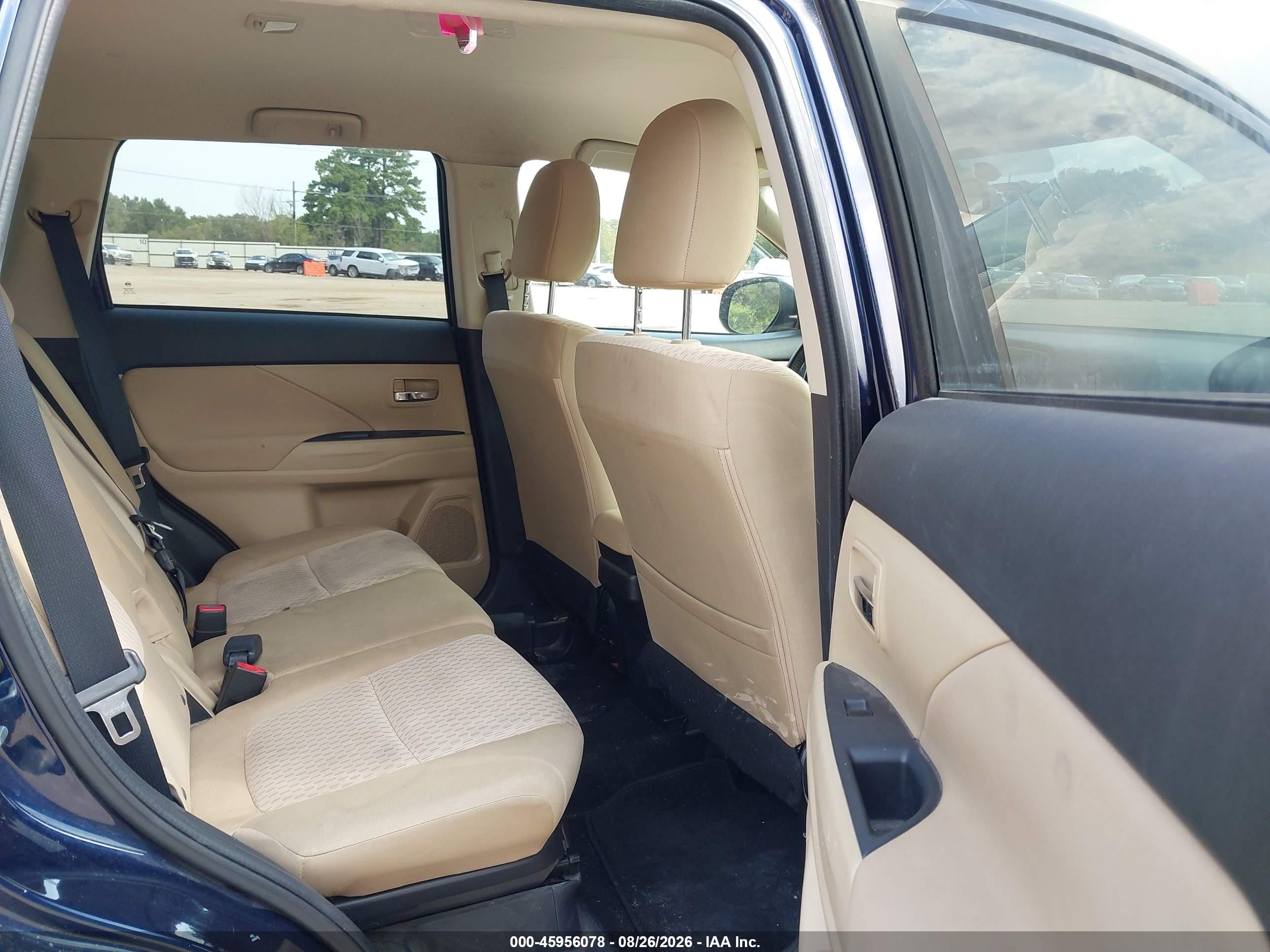 2014 Mitsubishi Outlander Se Blue vin: JA4AD3A37EZ013201