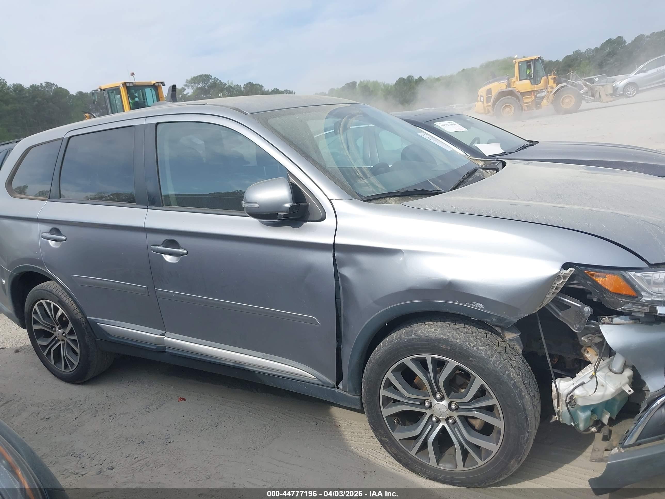 2016 Mitsubishi Outlander Se Серый vin: JA4AD3A37GZ007532