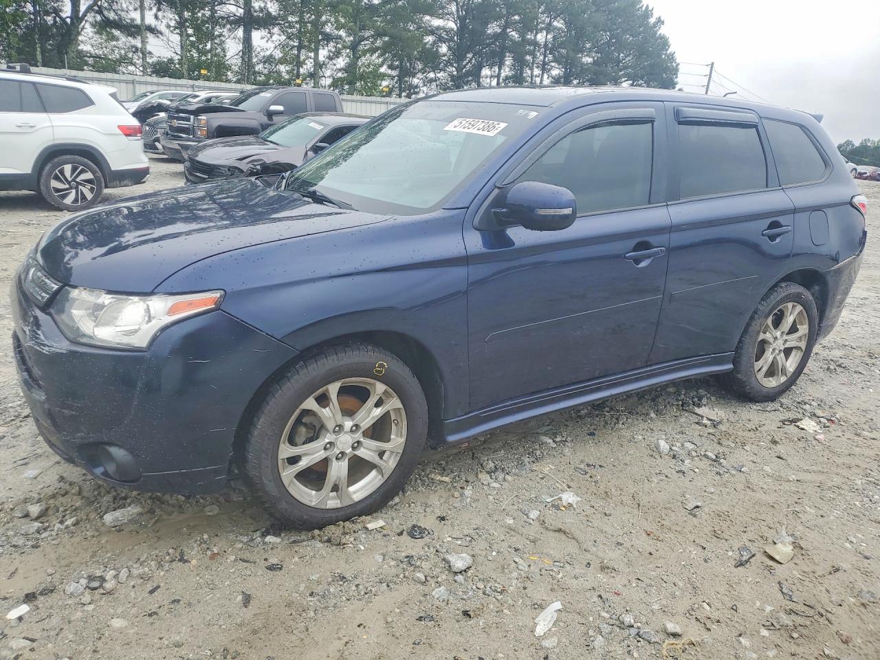 2014 Mitsubishi Outlander Se Blue vin: JA4AD3A38EZ009268