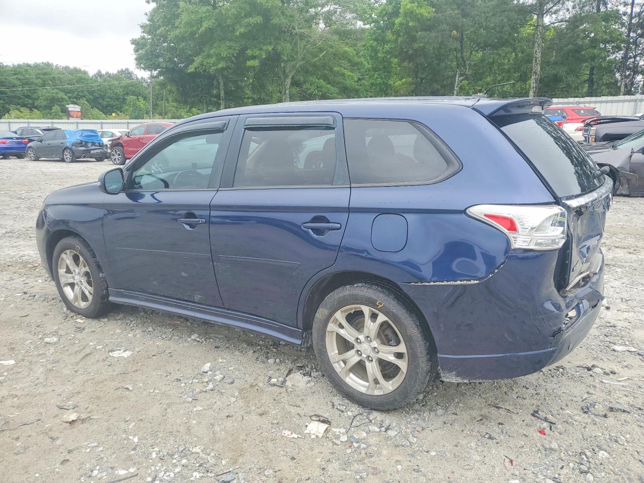 2014 Mitsubishi Outlander Se Blue vin: JA4AD3A38EZ009268