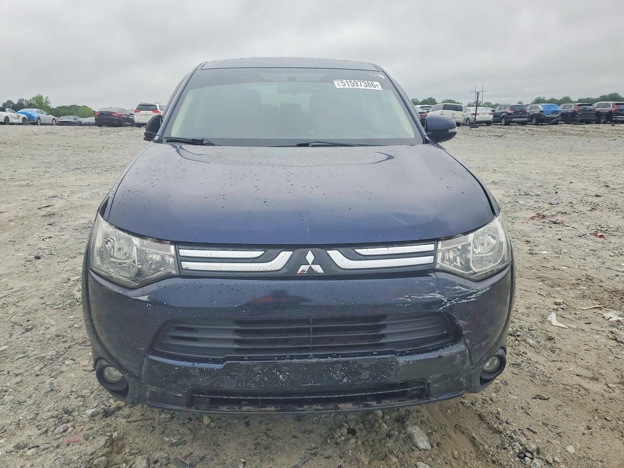 2014 Mitsubishi Outlander Se Blue vin: JA4AD3A38EZ009268