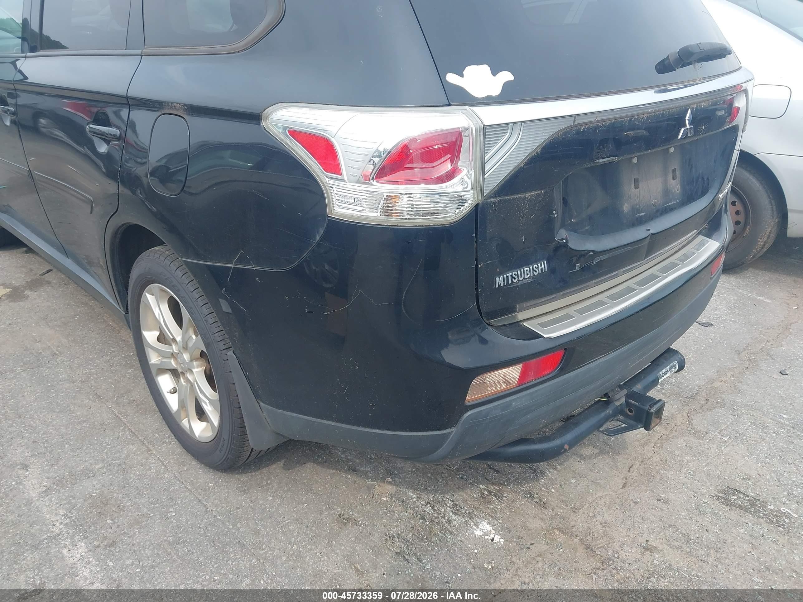 2014 Mitsubishi Outlander Se Black vin: JA4AD3A38EZ010064
