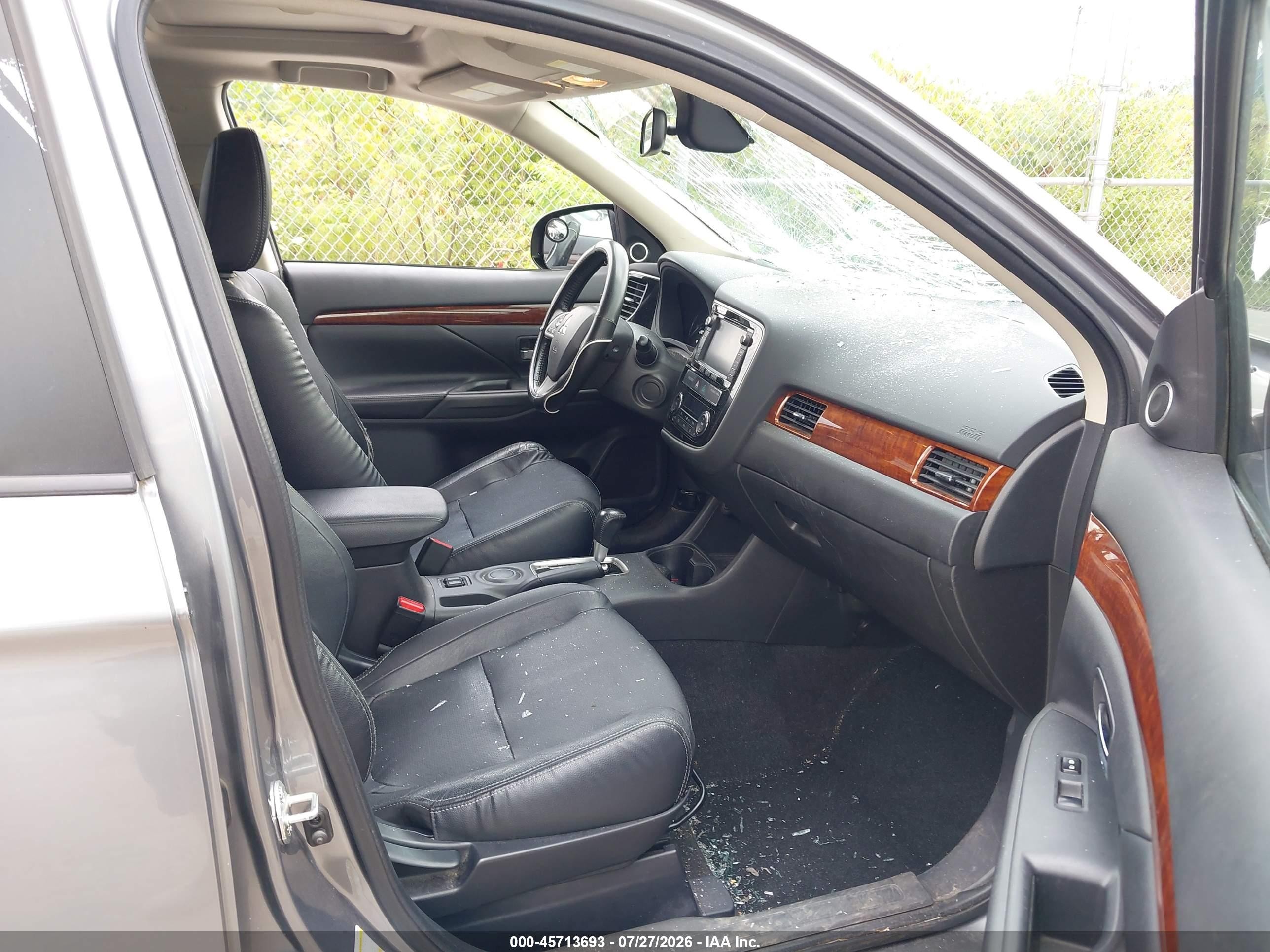 2015 Mitsubishi Outlander Se Серый vin: JA4AD3A38FZ011345