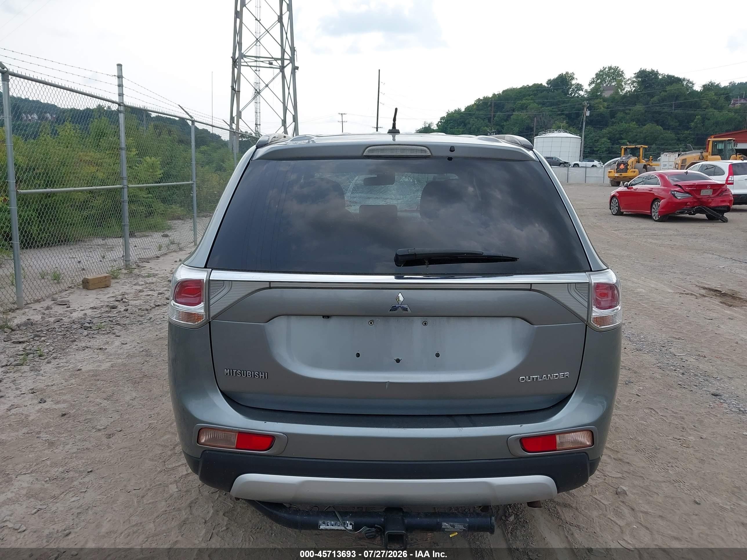 2015 Mitsubishi Outlander Se Серый vin: JA4AD3A38FZ011345