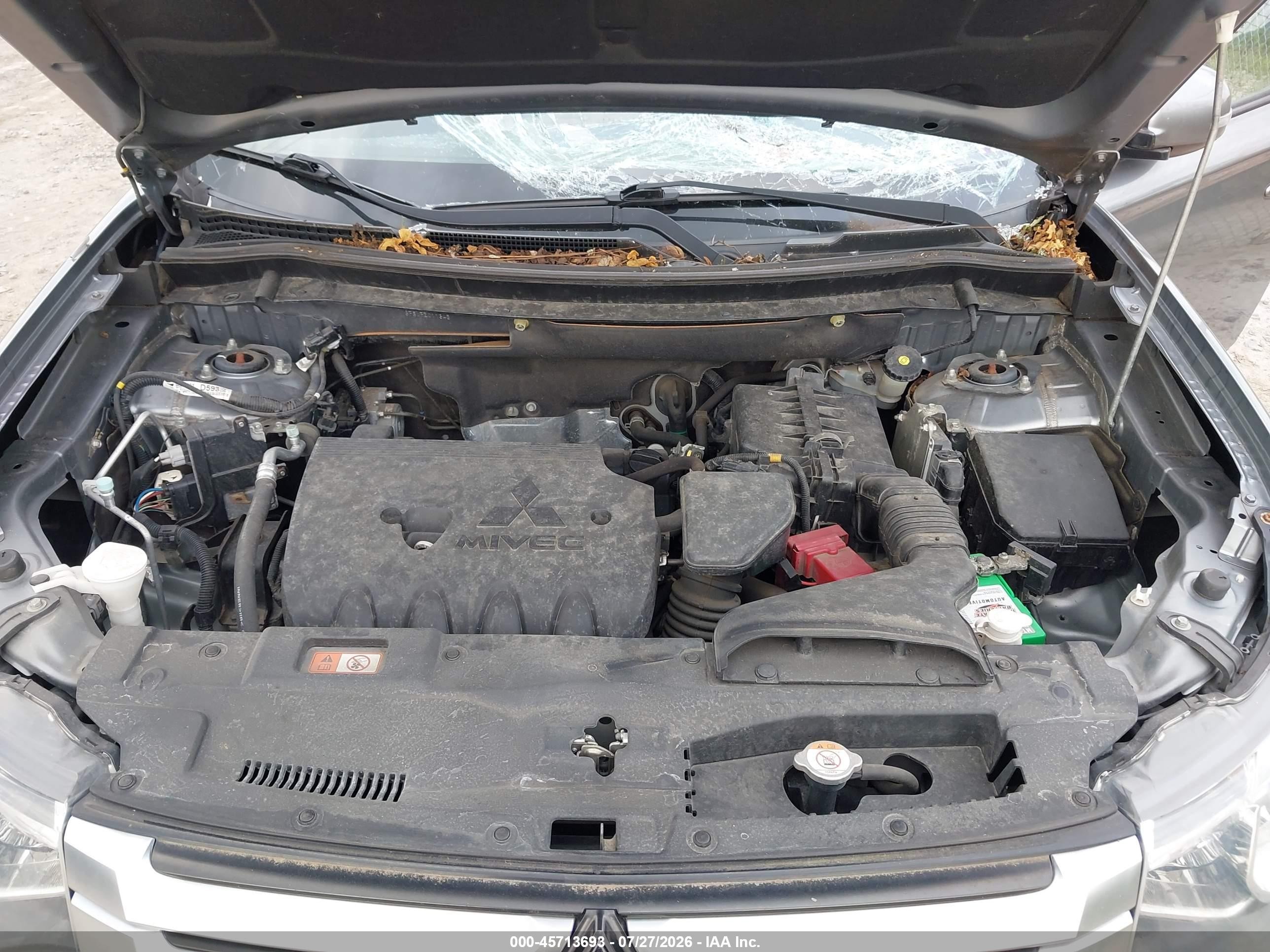 2015 Mitsubishi Outlander Se Серый vin: JA4AD3A38FZ011345