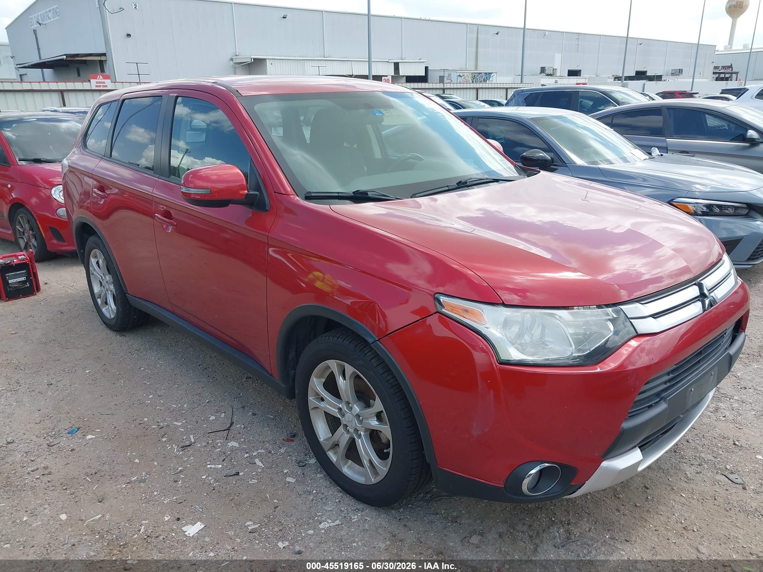 2015 Mitsubishi Outlander Se Red vin: JA4AD3A39FZ001231
