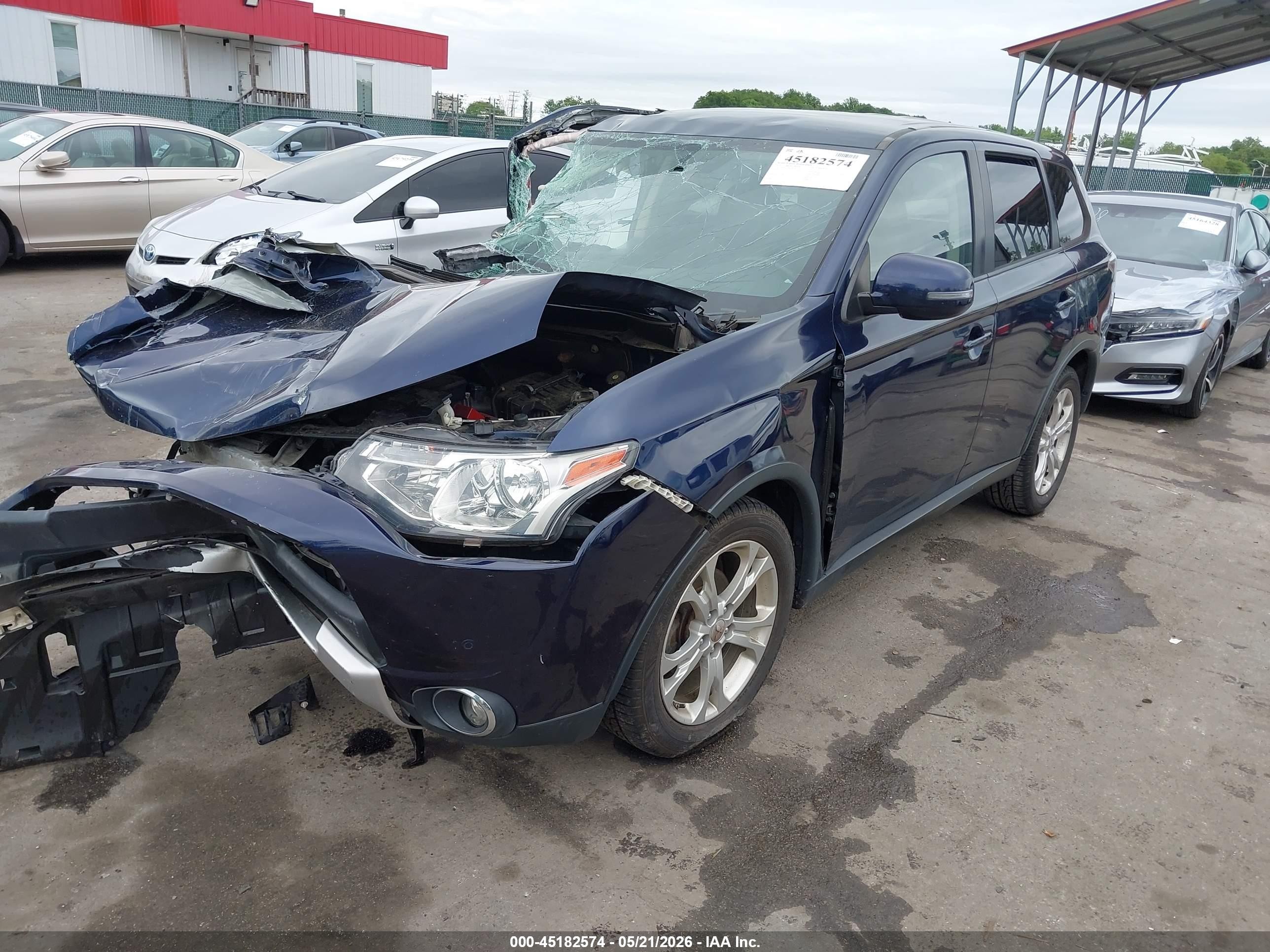 2015 Mitsubishi Outlander Se Blue vin: JA4AD3A39FZ005876