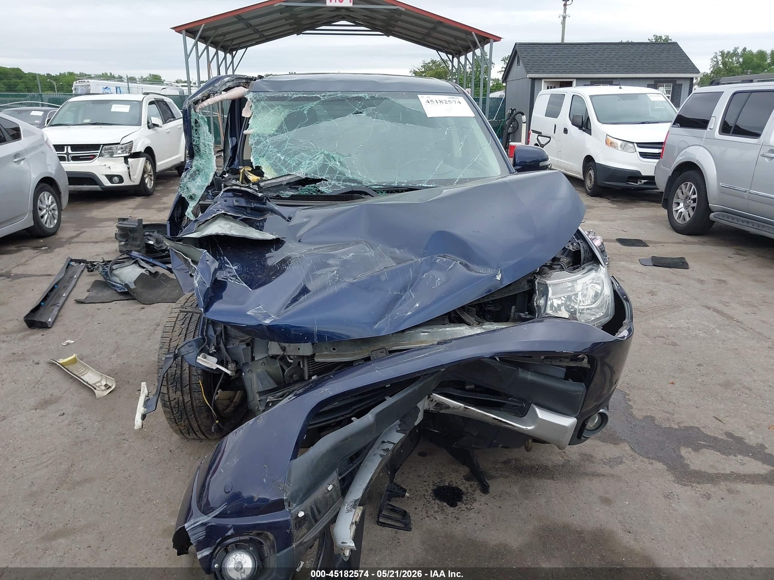 2015 Mitsubishi Outlander Se Blue vin: JA4AD3A39FZ005876