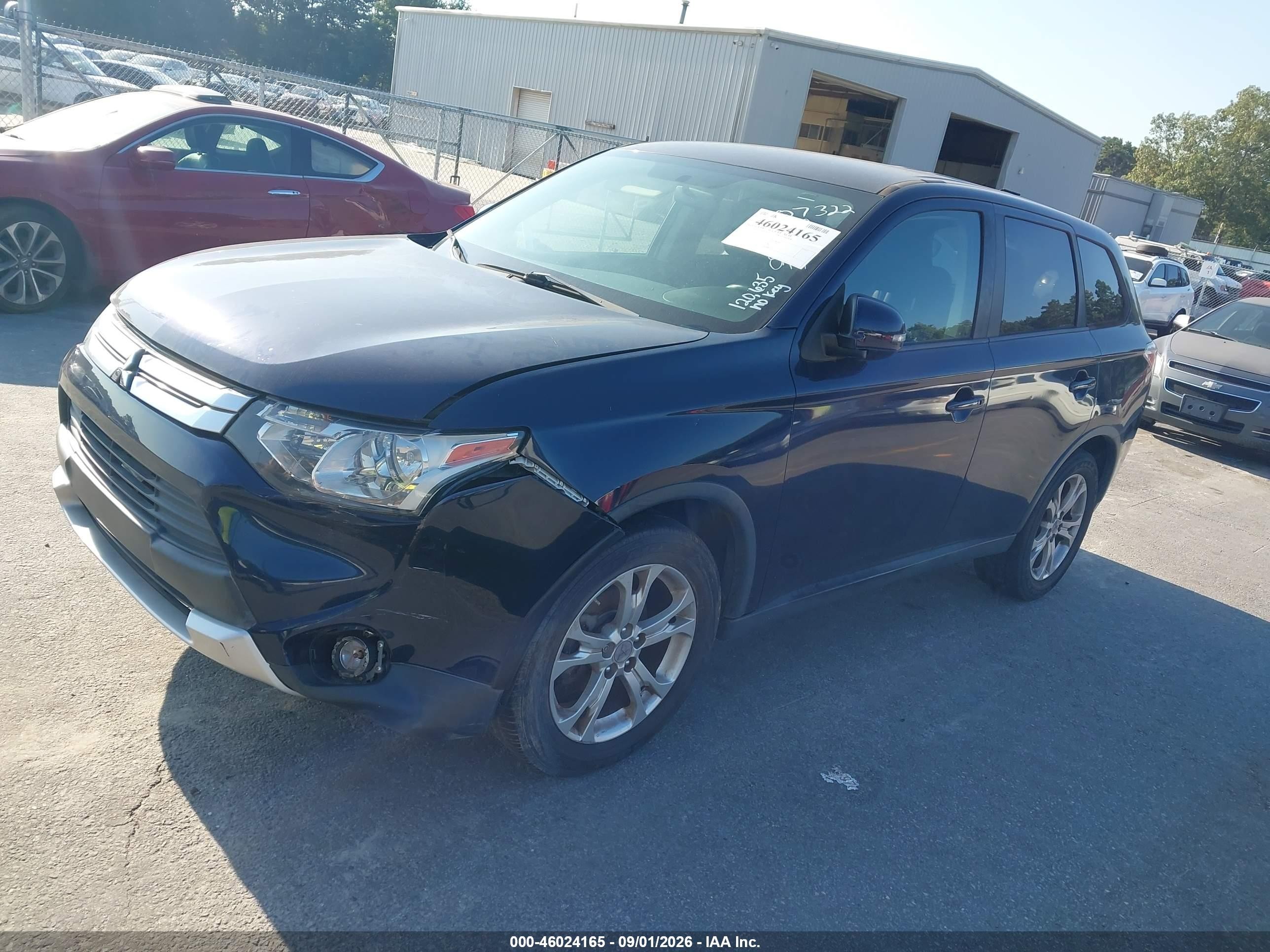 2015 Mitsubishi Outlander Se Blue vin: JA4AD3A39FZ007322