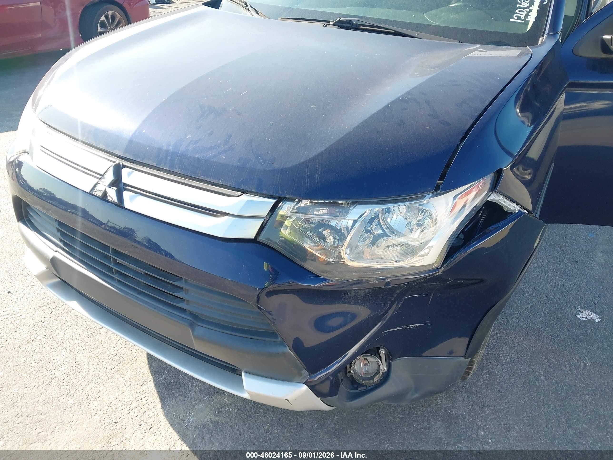 2015 Mitsubishi Outlander Se Blue vin: JA4AD3A39FZ007322