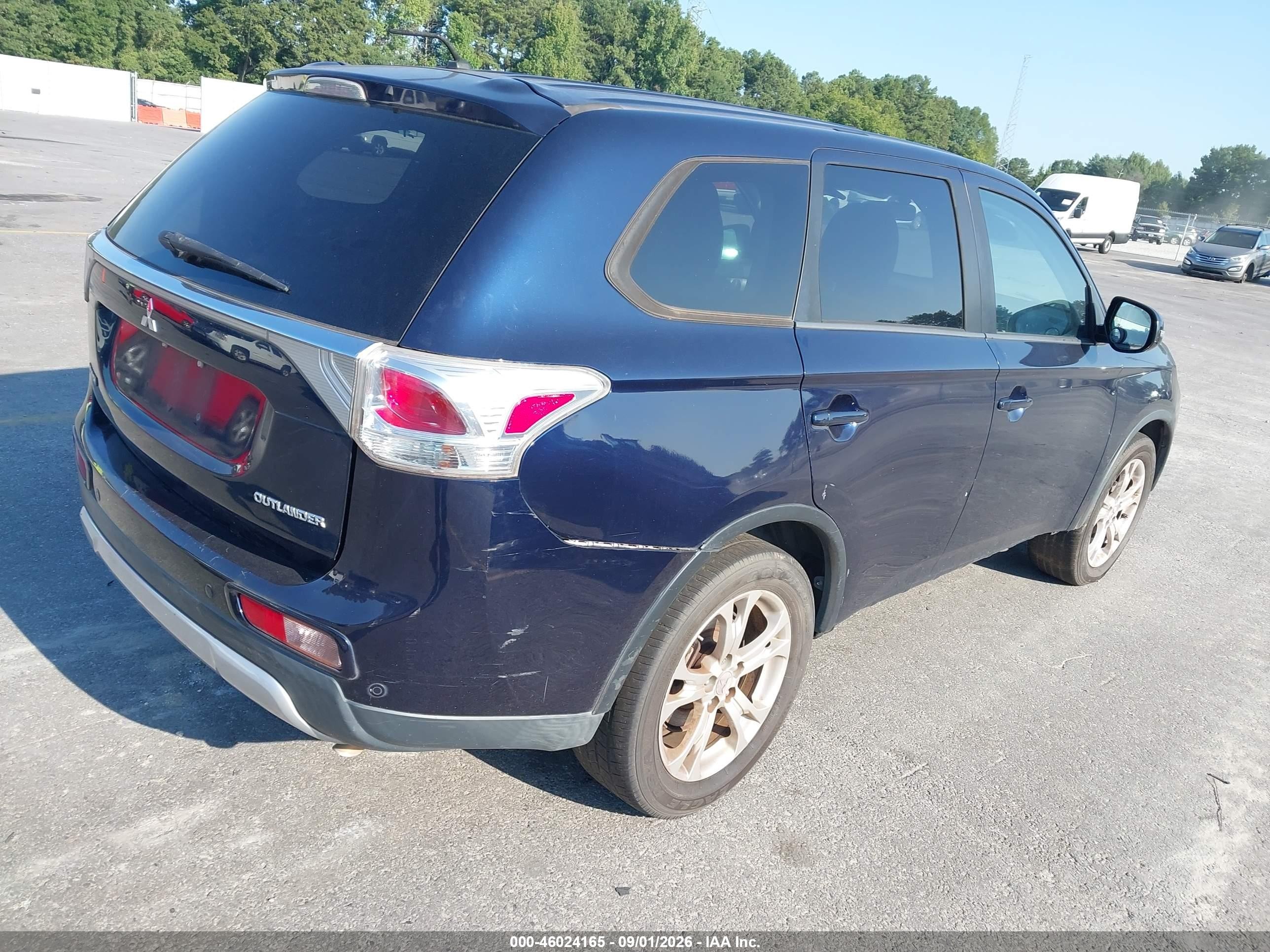 2015 Mitsubishi Outlander Se Blue vin: JA4AD3A39FZ007322