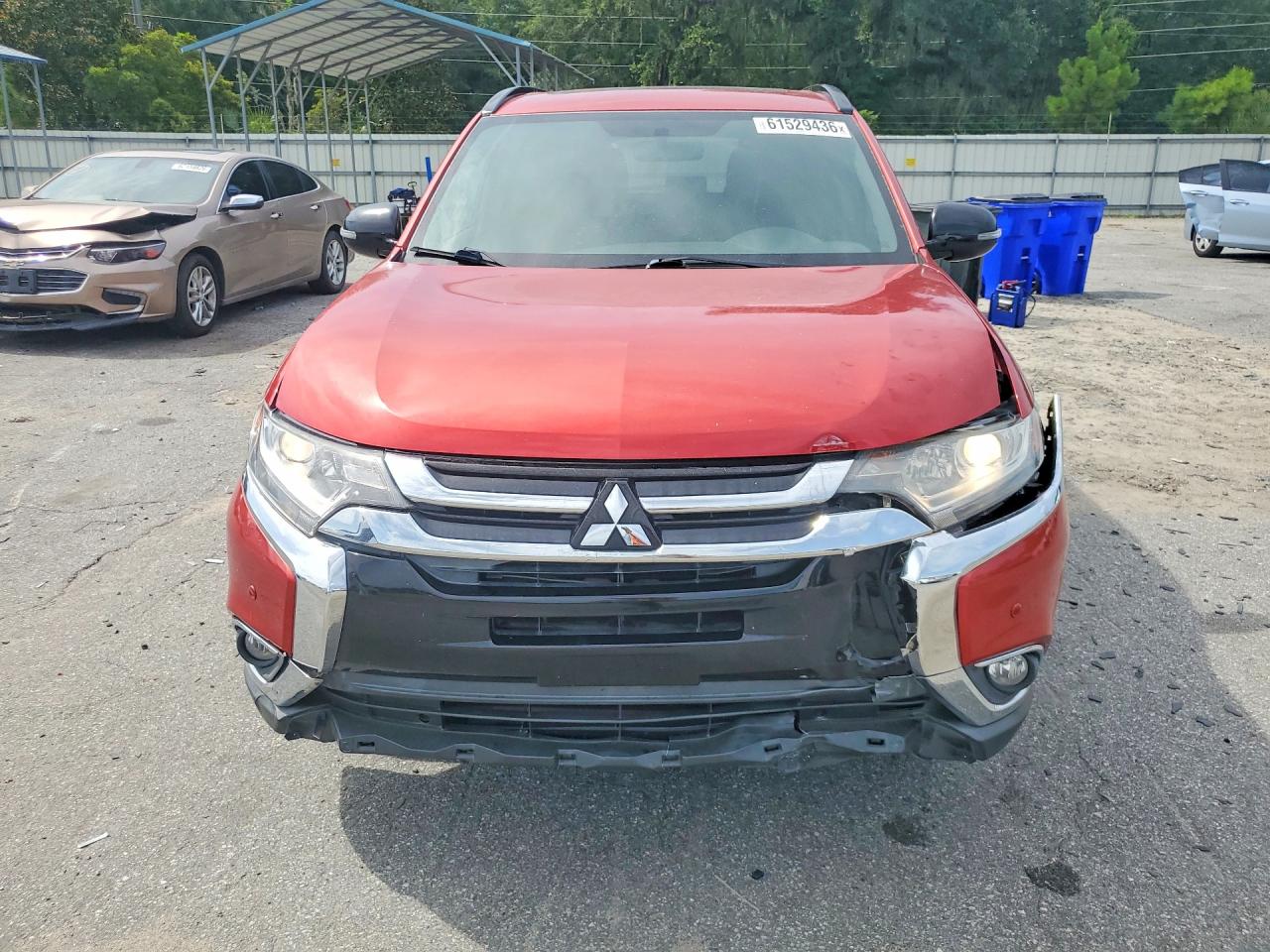 2018 Mitsubishi Outlander Se Burgundy vin: JA4AD3A39JZ035260