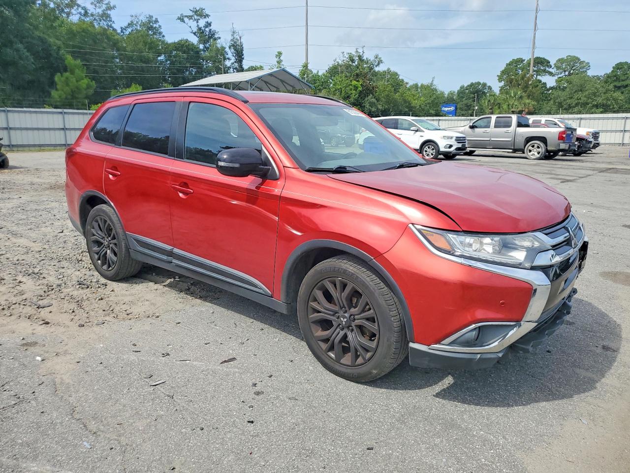 2018 Mitsubishi Outlander Se Burgundy vin: JA4AD3A39JZ035260