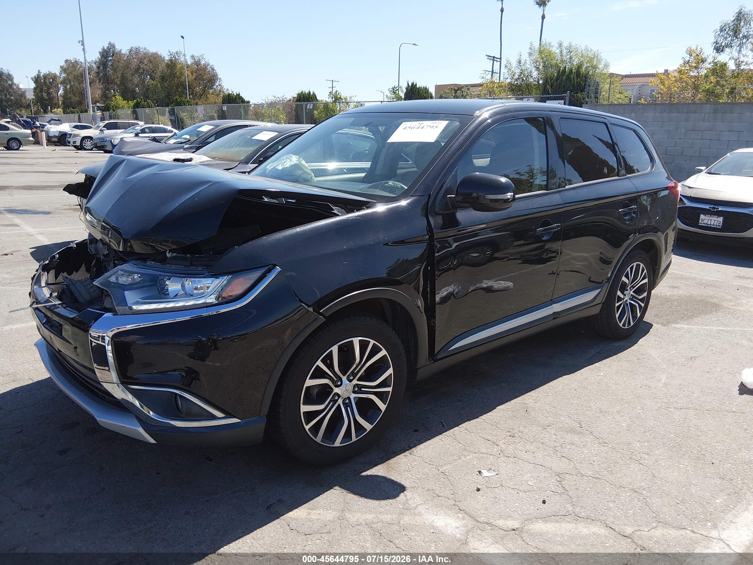 2018 Mitsubishi Outlander Se Black vin: JA4AD3A39JZ042497
