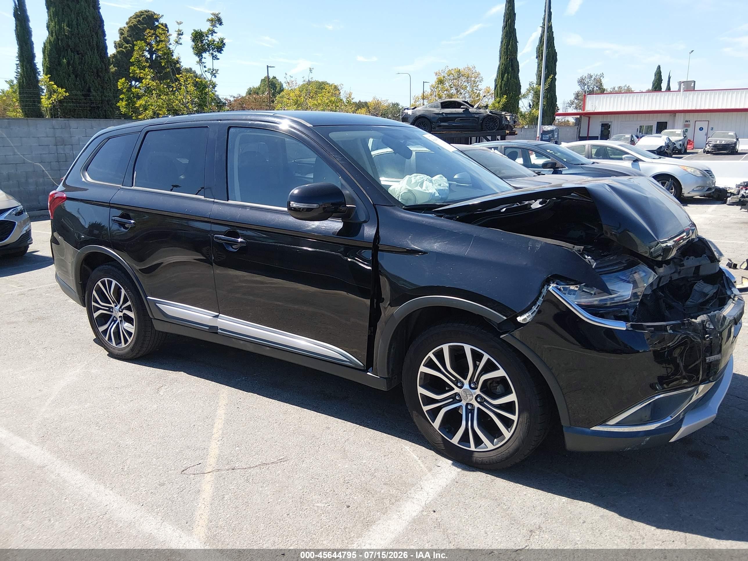 2018 Mitsubishi Outlander Se Black vin: JA4AD3A39JZ042497