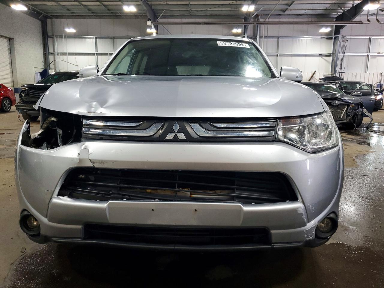 2014 Mitsubishi Outlander Se Silver vin: JA4AD3A3XEZ020188