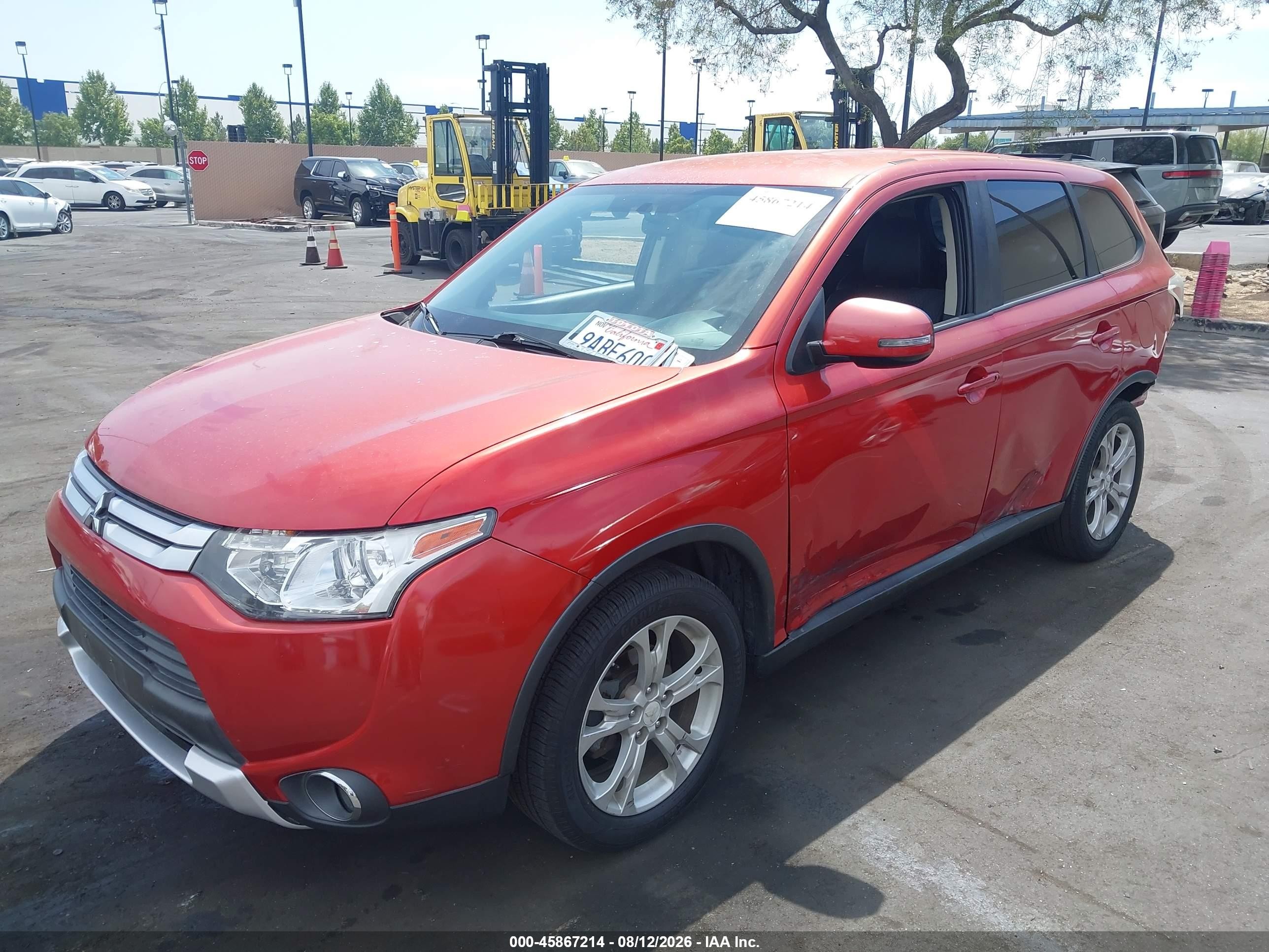 2015 Mitsubishi Outlander Se Red vin: JA4AD3A3XFZ003733