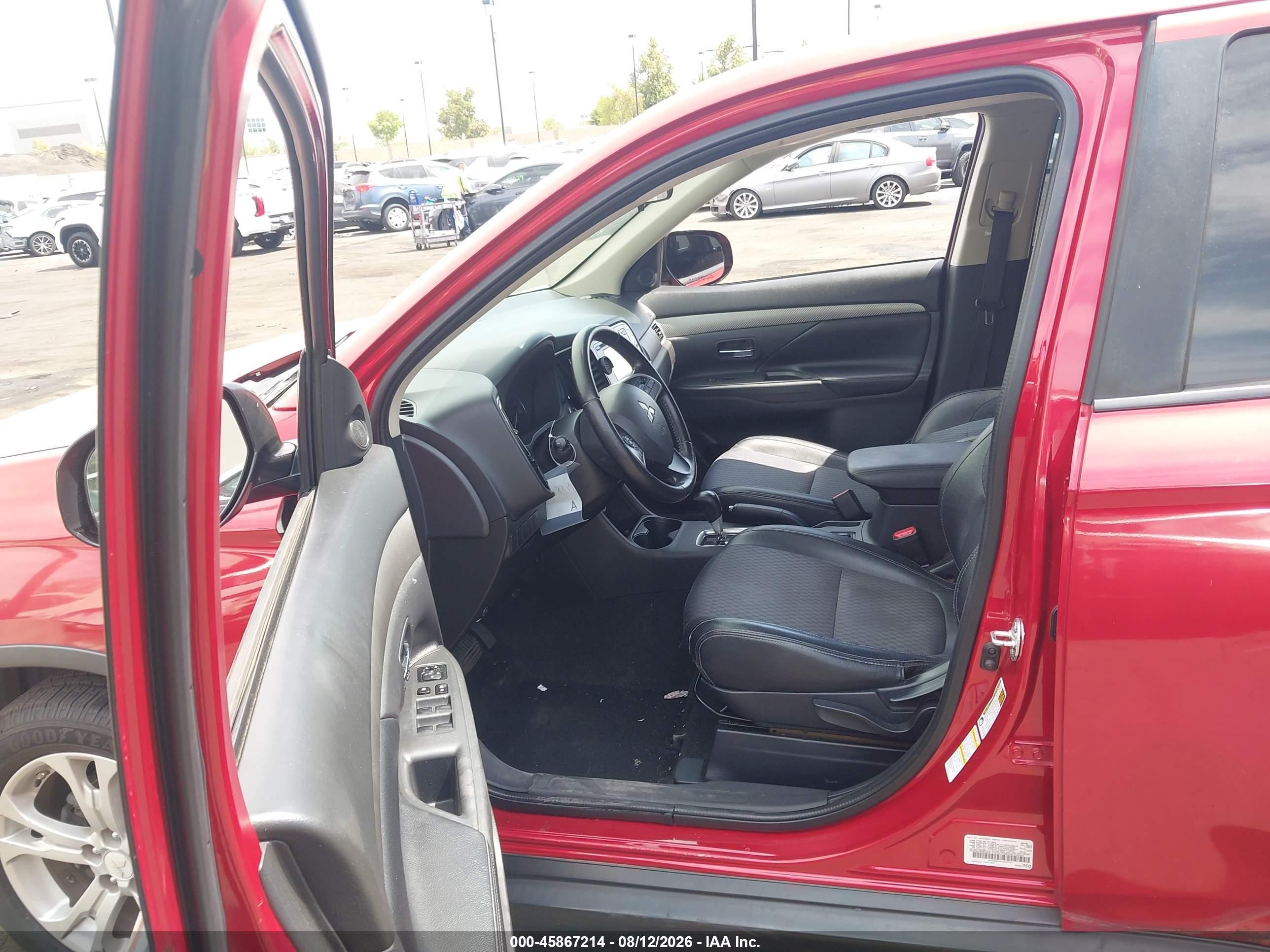 2015 Mitsubishi Outlander Se Red vin: JA4AD3A3XFZ003733