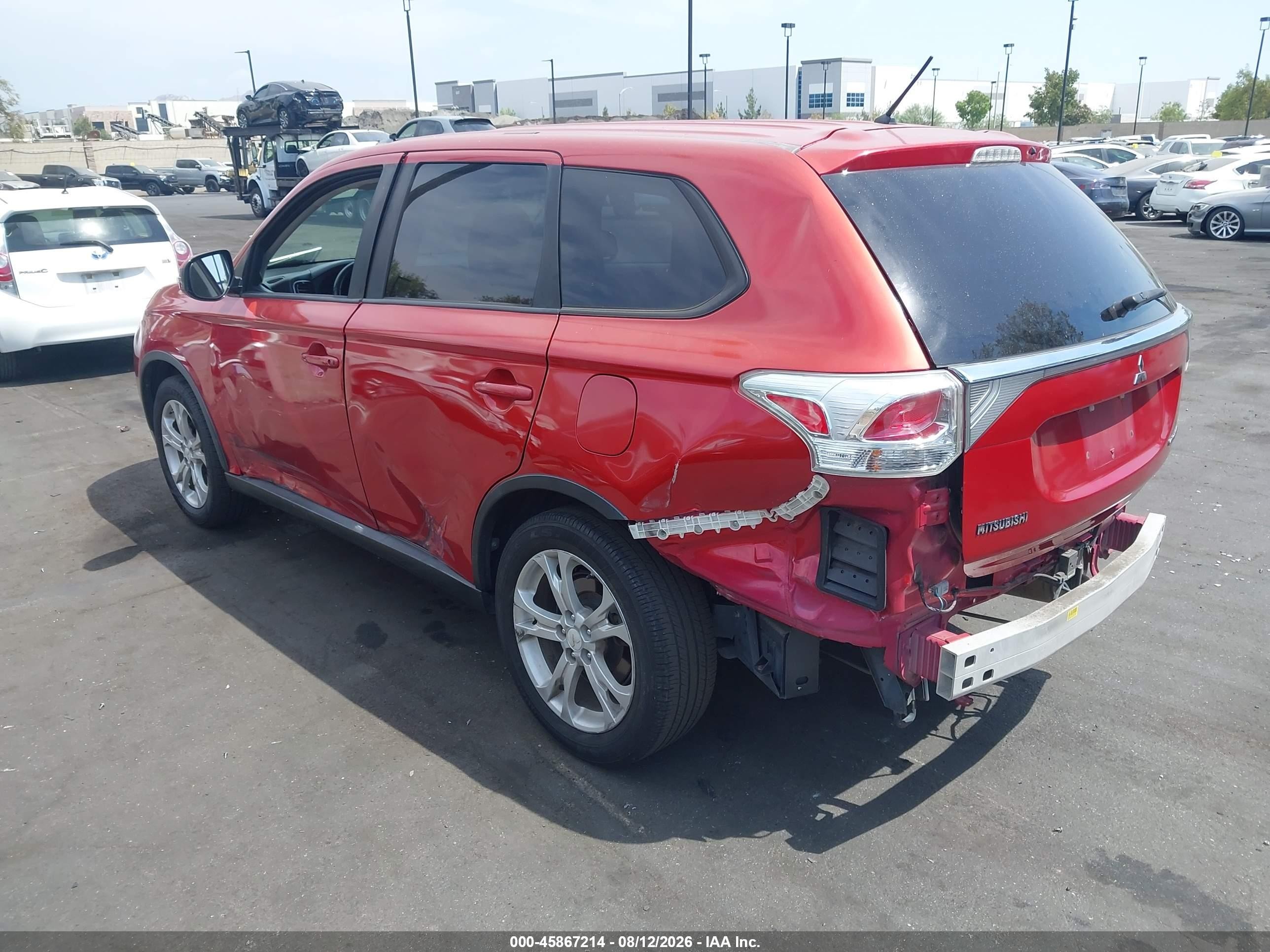 2015 Mitsubishi Outlander Se Red vin: JA4AD3A3XFZ003733