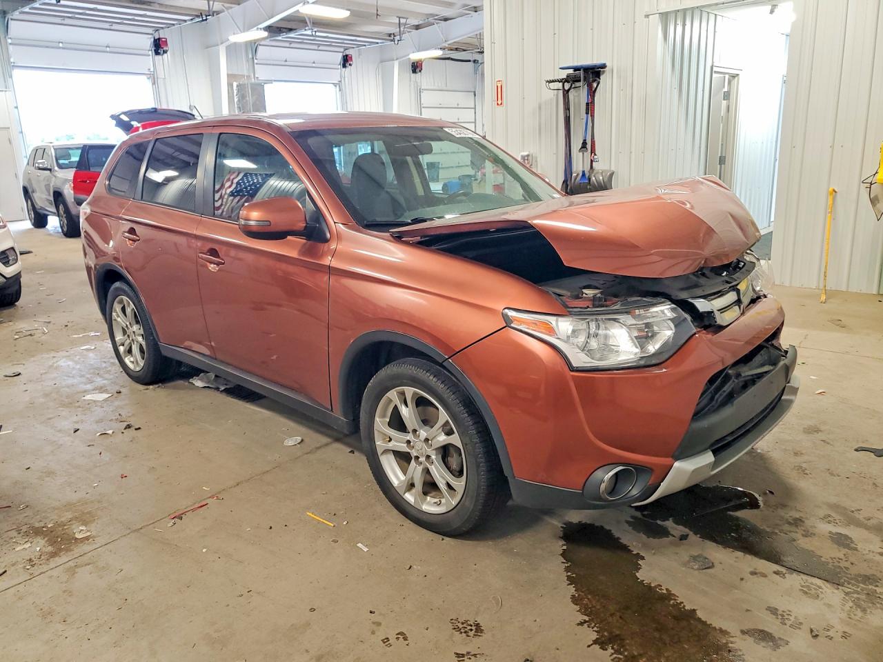 2015 Mitsubishi Outlander Se Orange vin: JA4AD3A3XFZ009810