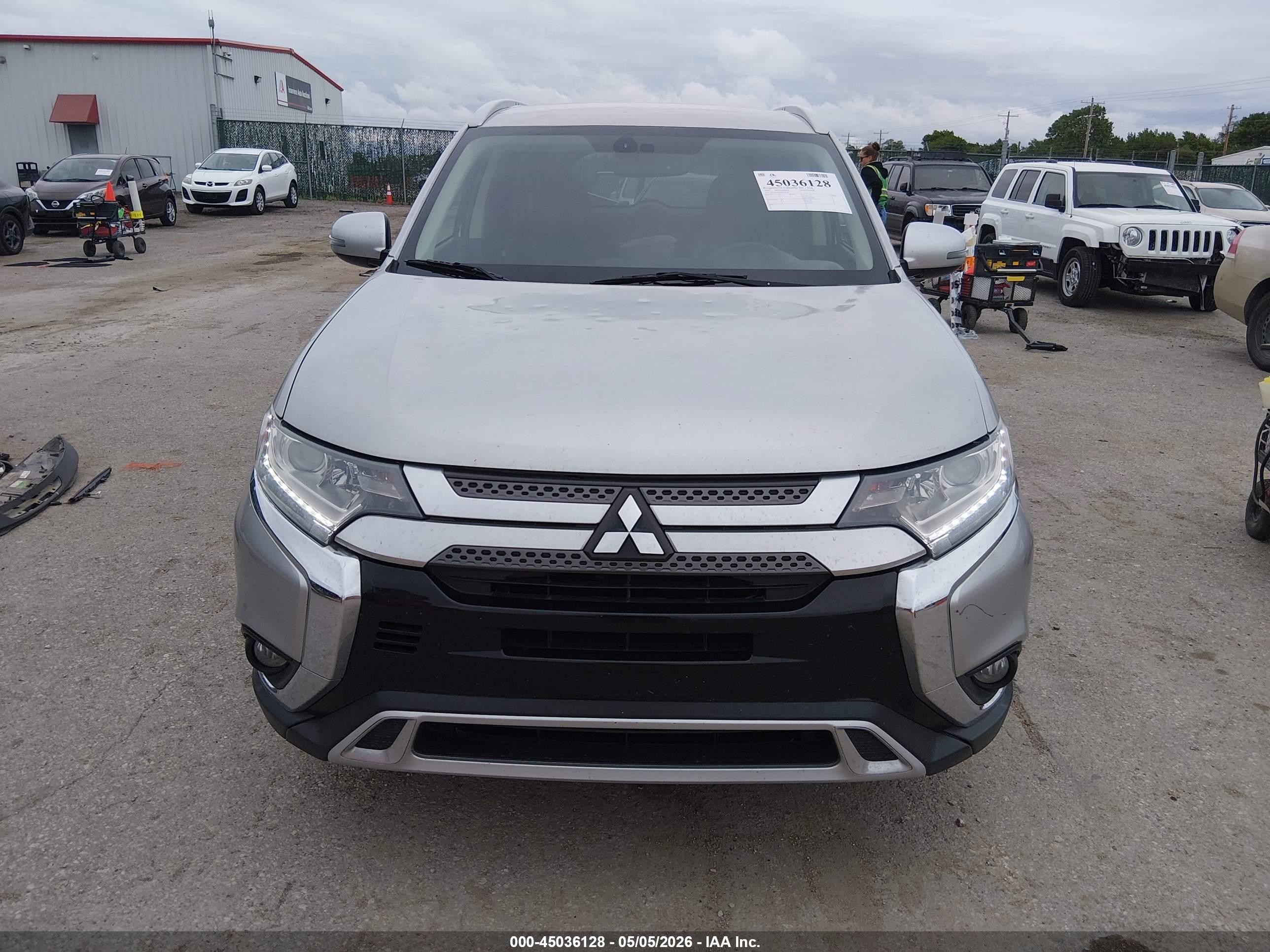 2019 Mitsubishi Outlander Sel Silver vin: JA4AD3A3XKZ024950