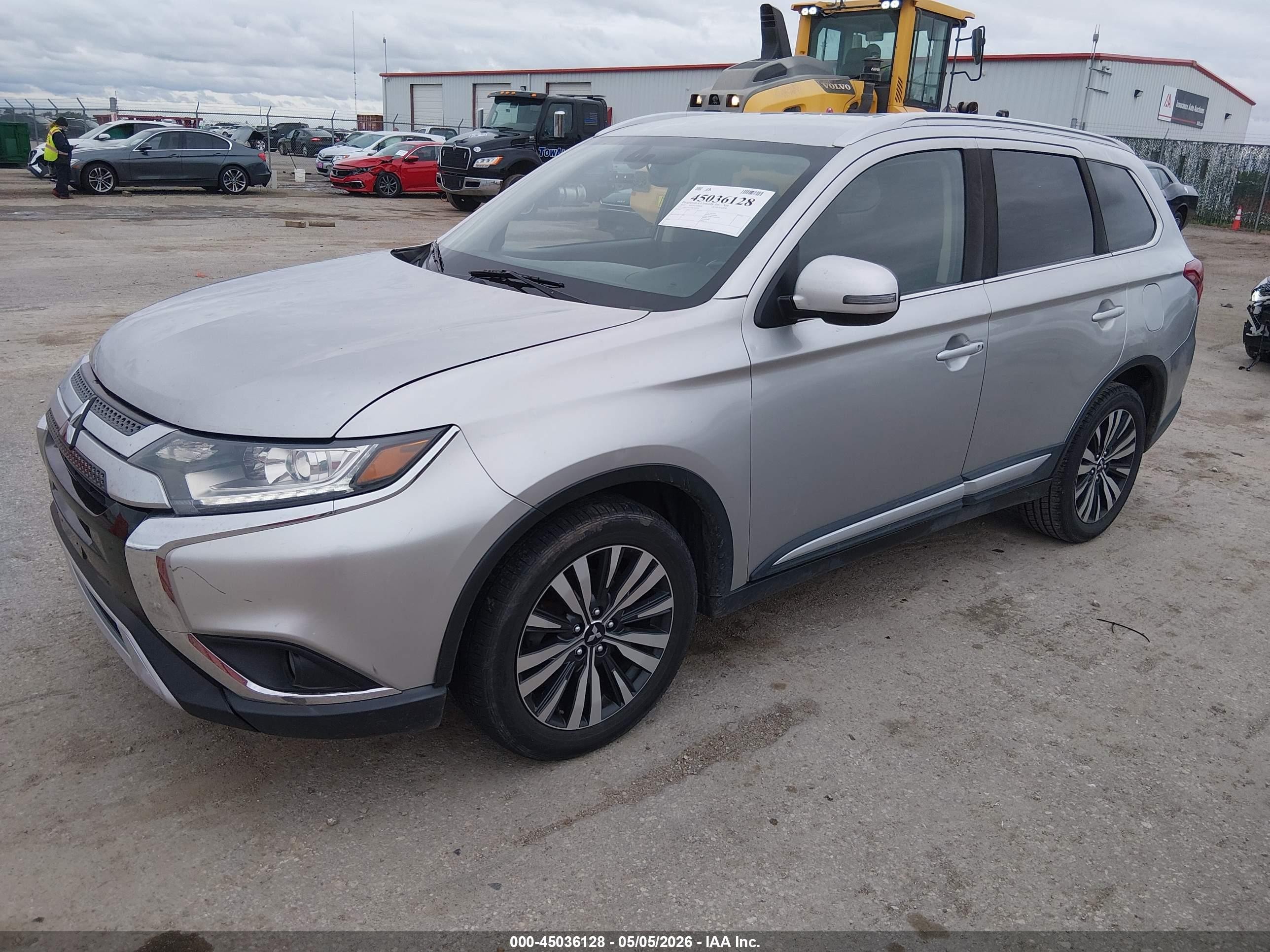 2019 Mitsubishi Outlander Sel Silver vin: JA4AD3A3XKZ024950
