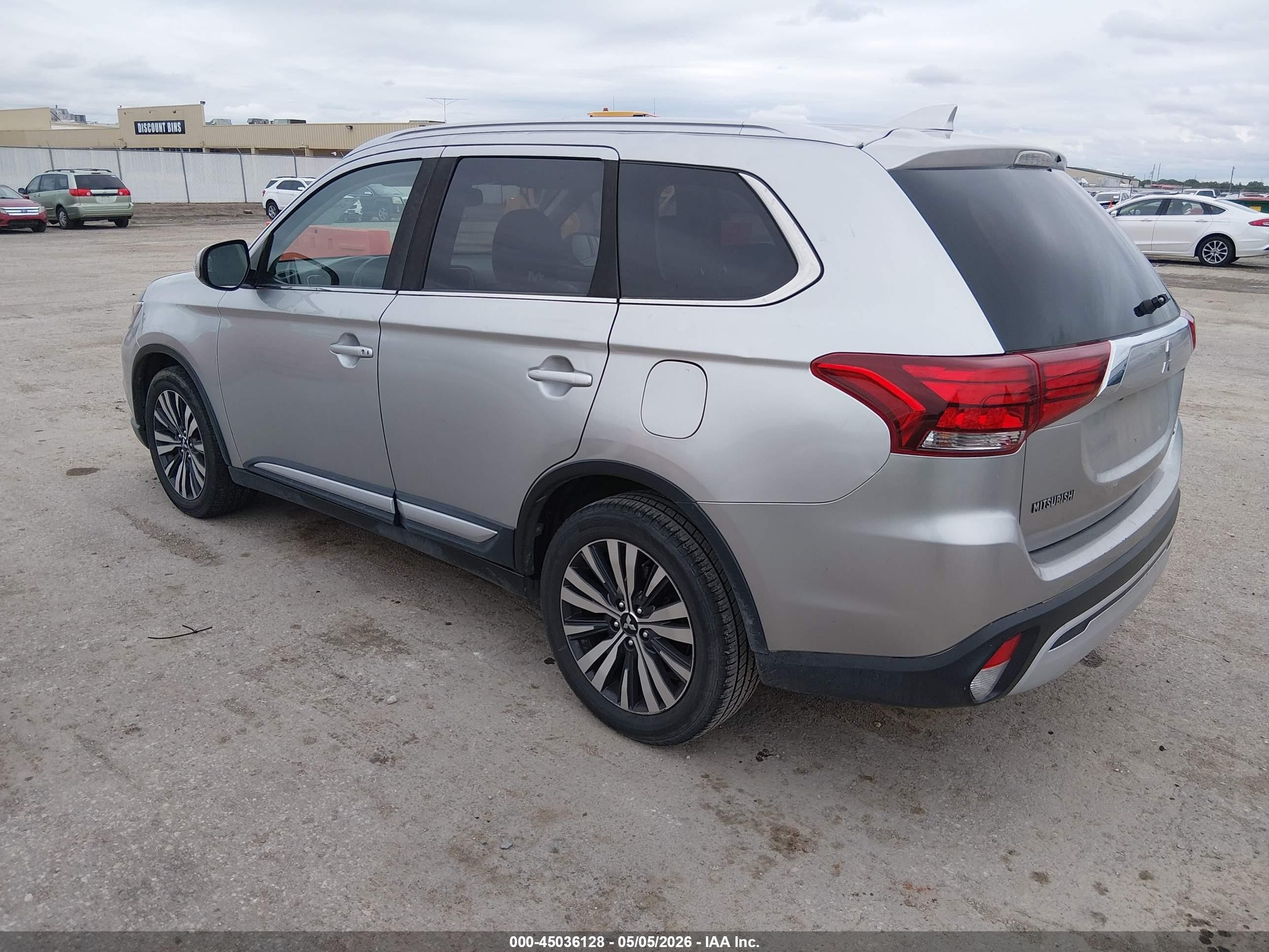 2019 Mitsubishi Outlander Sel Silver vin: JA4AD3A3XKZ024950