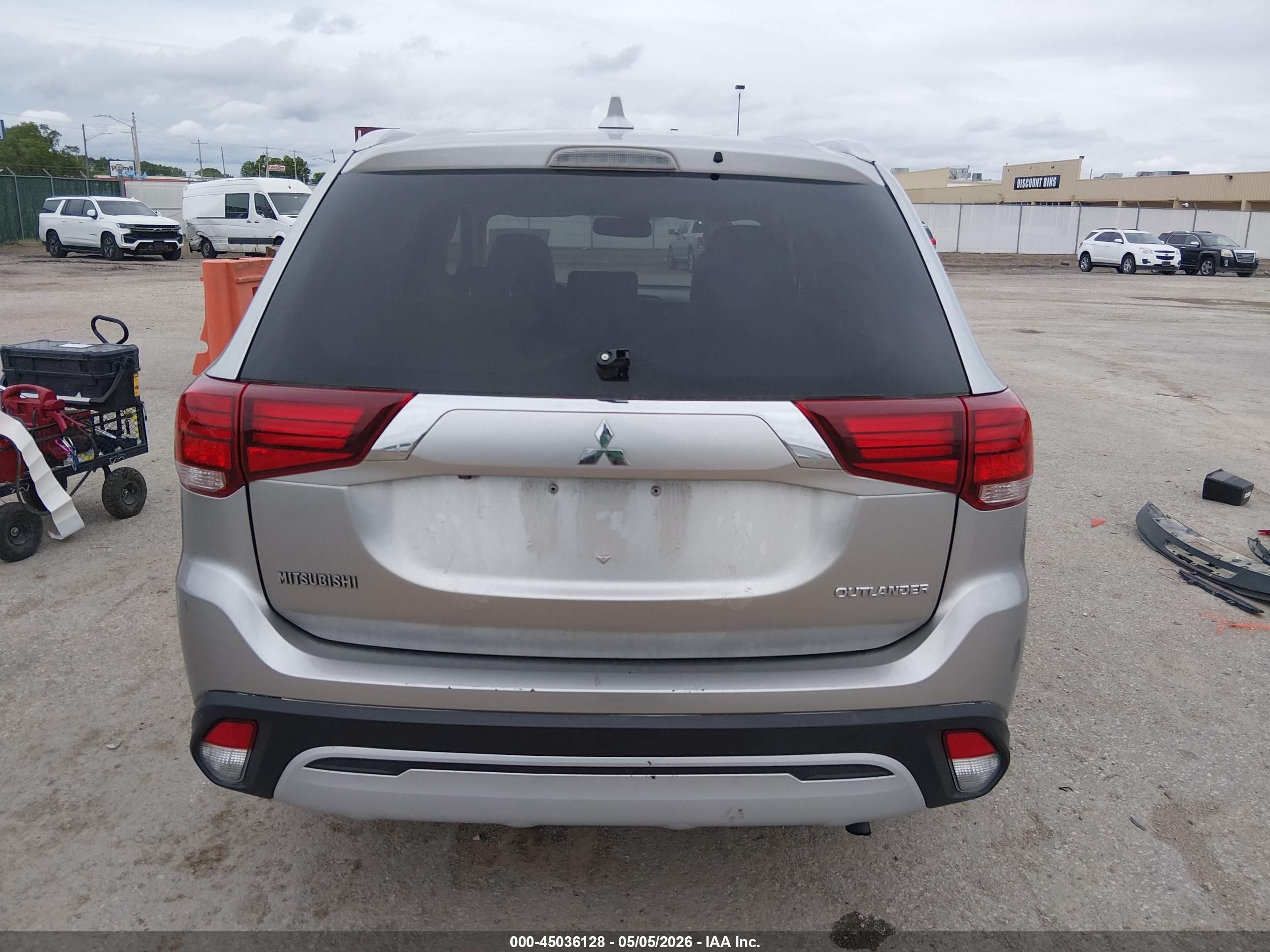 2019 Mitsubishi Outlander Sel Silver vin: JA4AD3A3XKZ024950