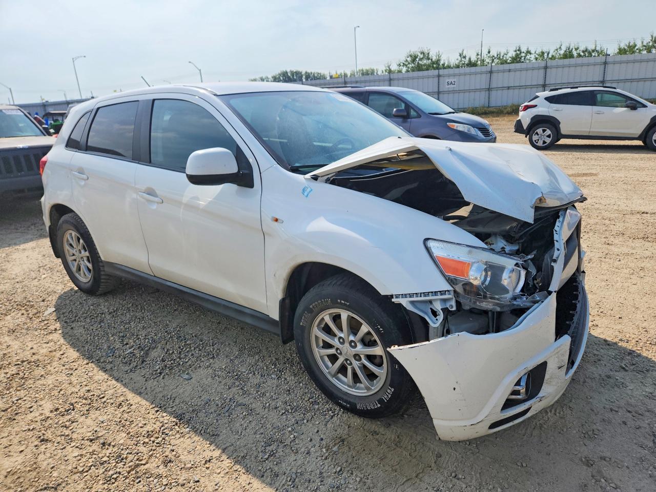 2012 Mitsubishi Rvr Se White vin: JA4AJ3AU1CZ604185