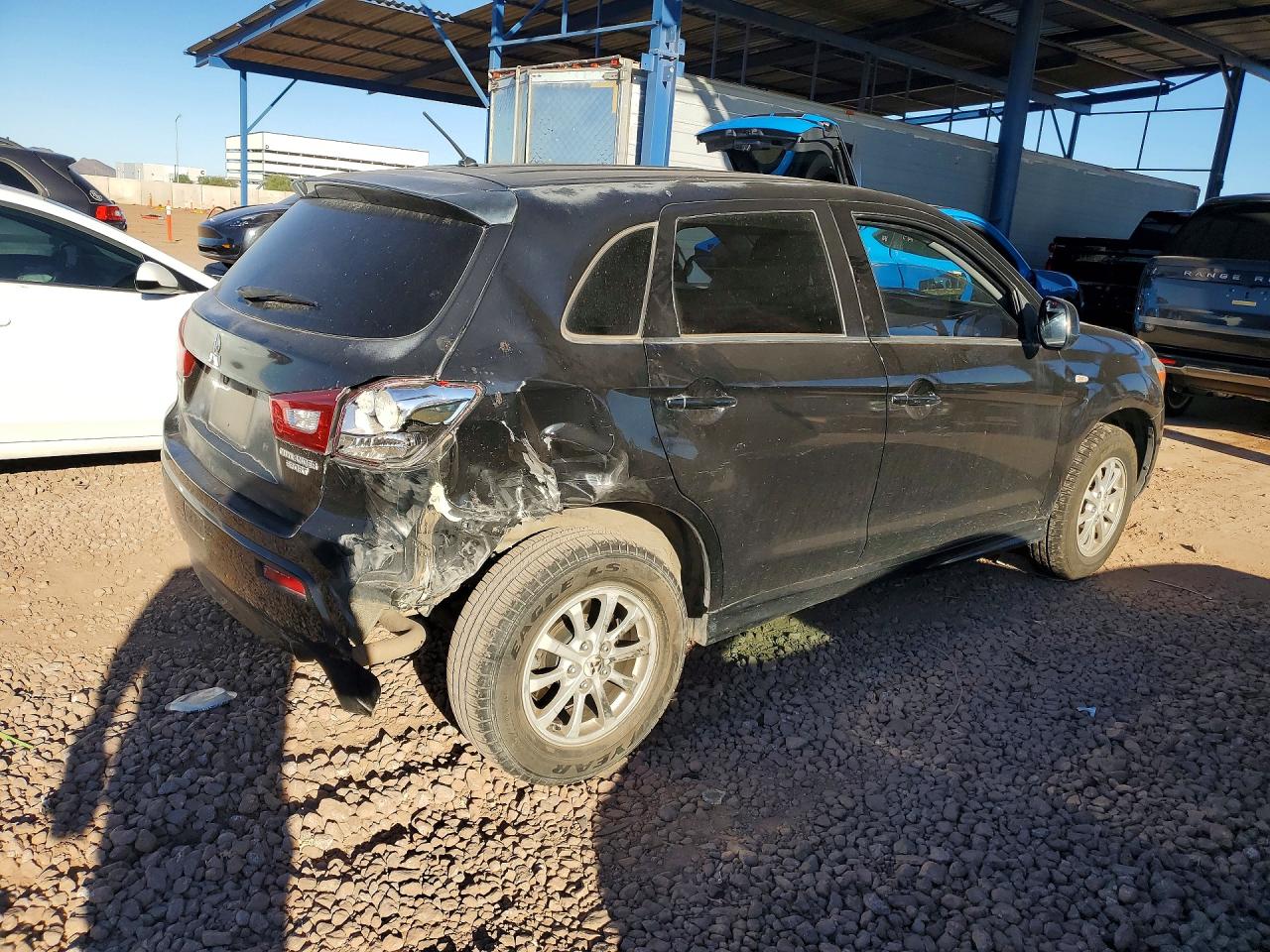 2011 Mitsubishi Outlander Sport Es Black vin: JA4AP3AU0BZ007803