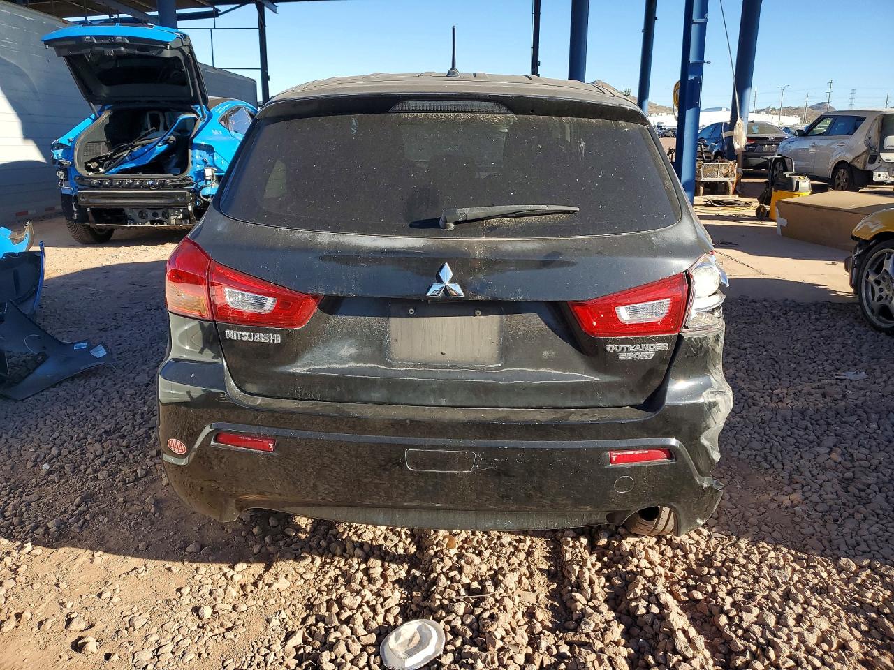2011 Mitsubishi Outlander Sport Es Black vin: JA4AP3AU0BZ007803