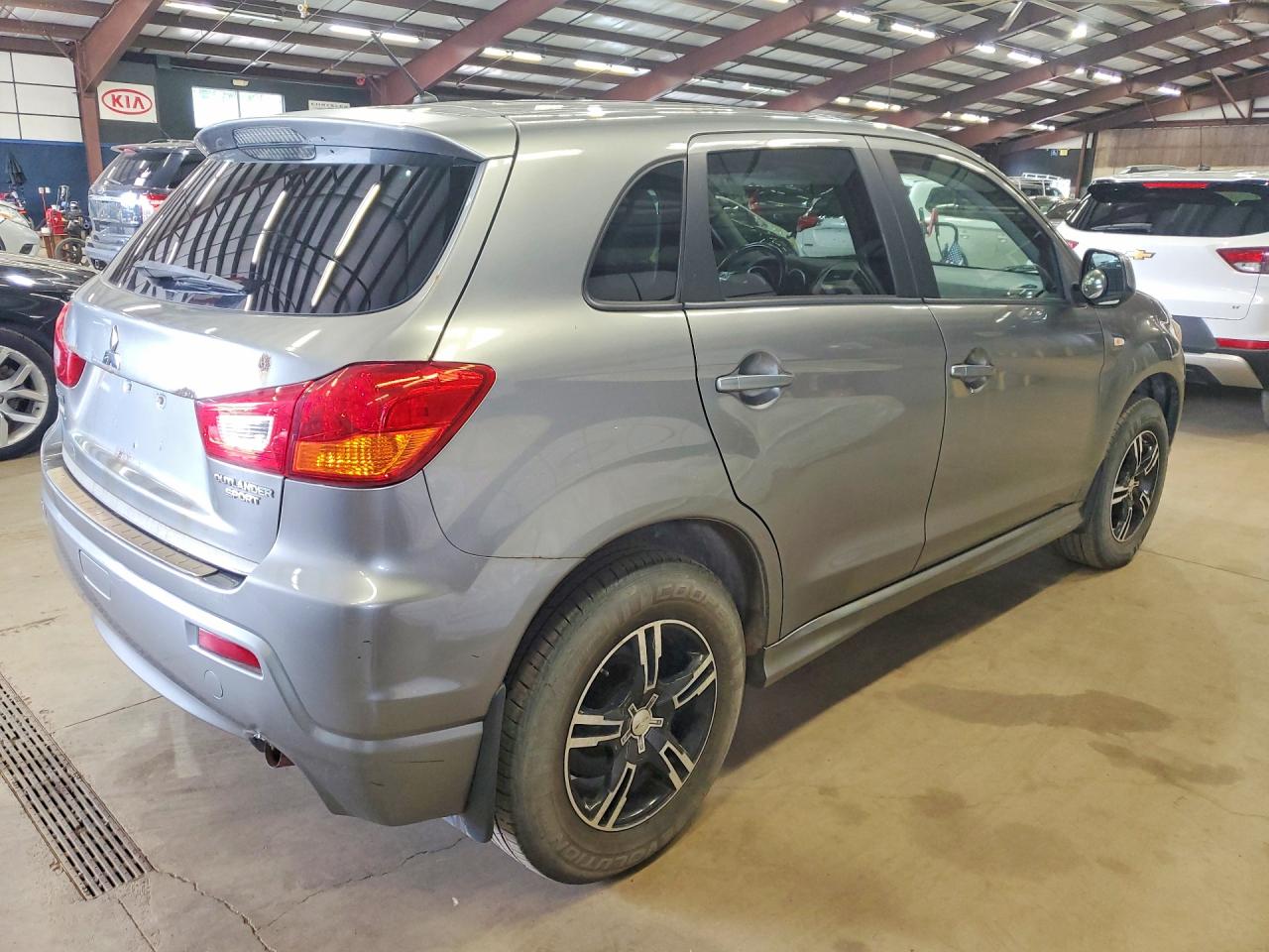 2012 Mitsubishi Outlander Sport Es Silver vin: JA4AP3AU0CZ002375