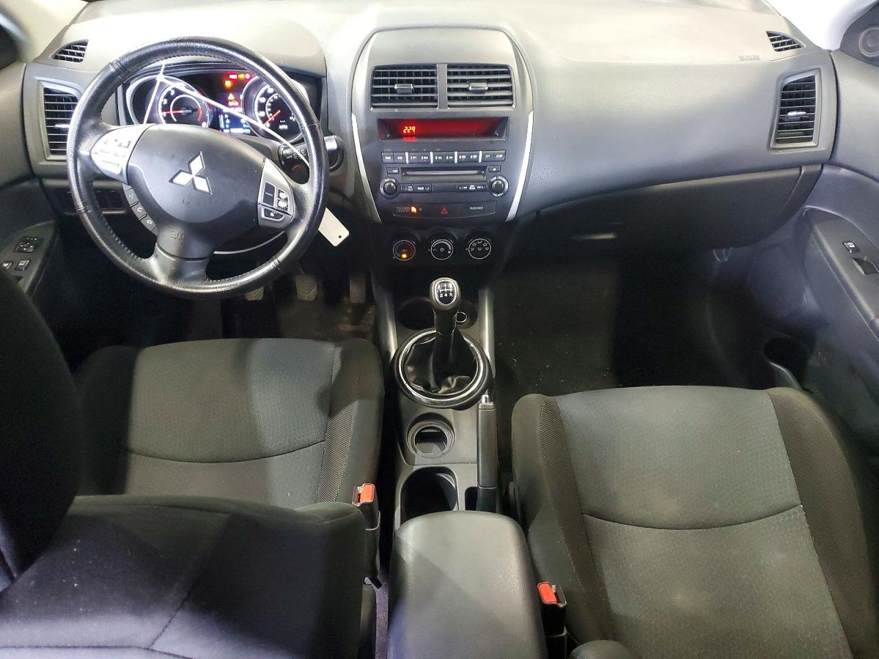 2012 Mitsubishi Outlander Sport Es Silver vin: JA4AP3AU0CZ002375