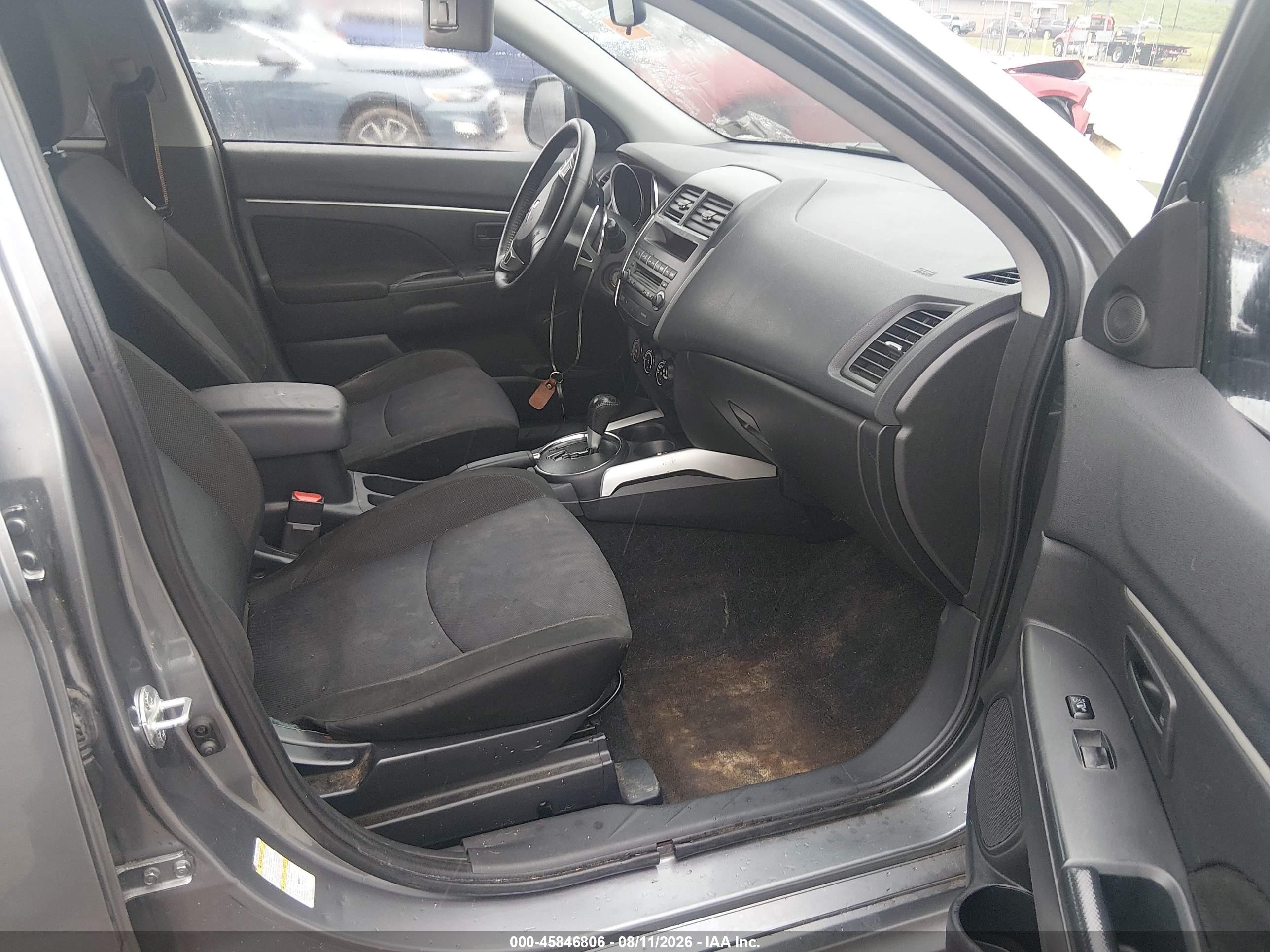 2012 Mitsubishi Outlander Sport Es Gray vin: JA4AP3AU0CZ002859