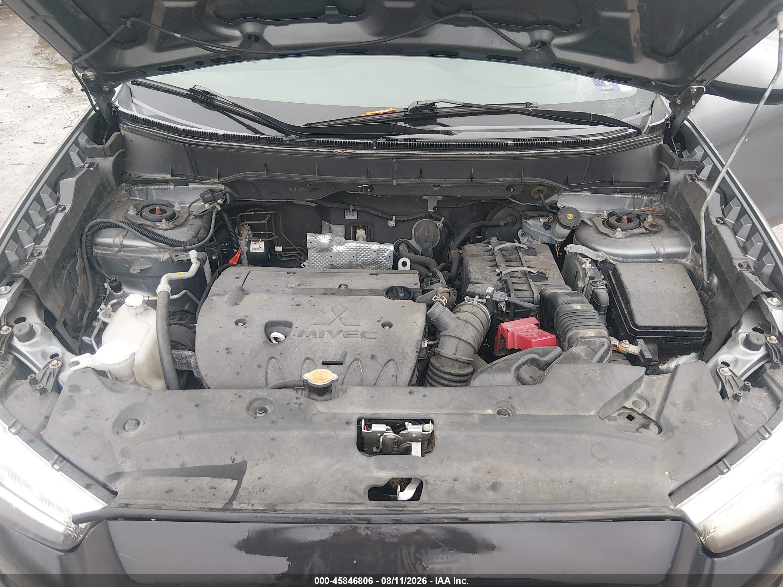 2012 Mitsubishi Outlander Sport Es Gray vin: JA4AP3AU0CZ002859