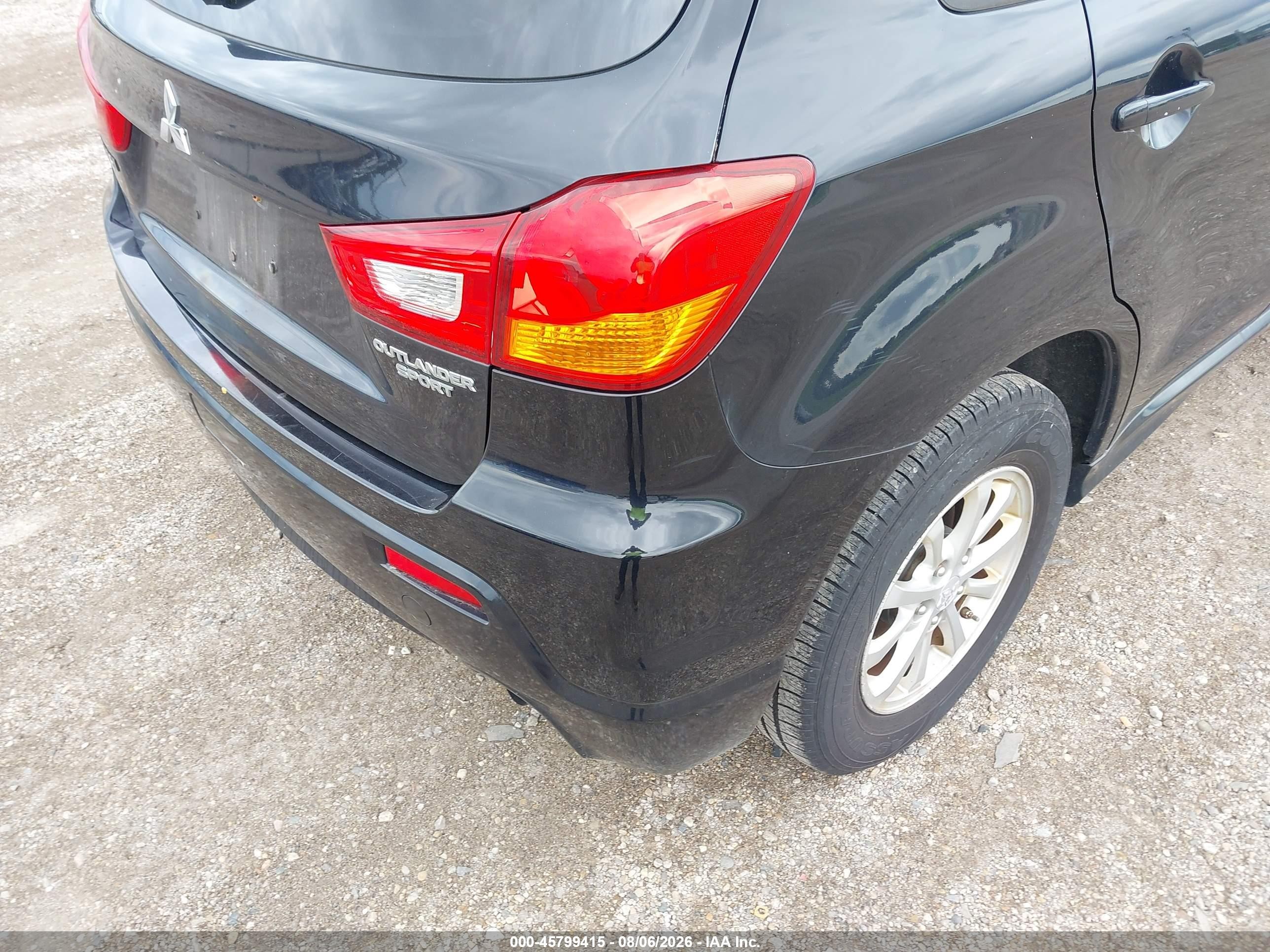 2011 Mitsubishi Outlander Sport Es Черный vin: JA4AP3AU1BZ008975