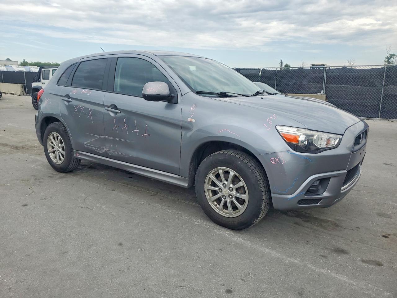 2011 Mitsubishi Outlander Sport Es Gray vin: JA4AP3AU1BZ012119