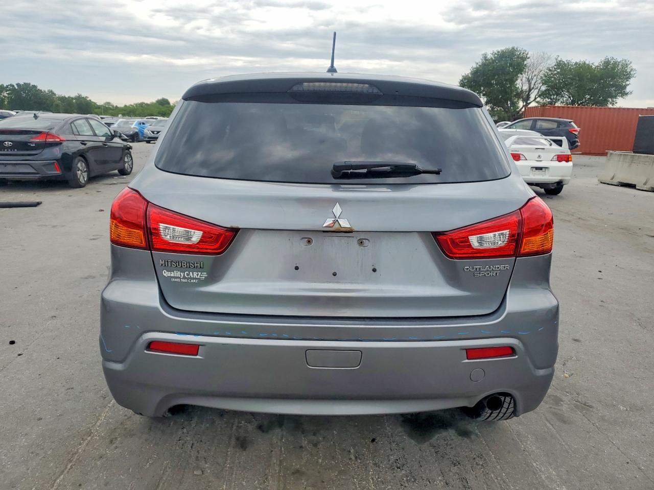 2011 Mitsubishi Outlander Sport Es Gray vin: JA4AP3AU1BZ012119