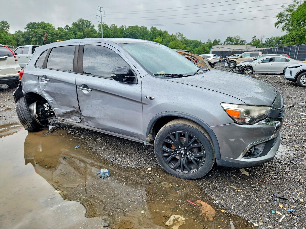 2017 Mitsubishi Outlander Sport Es Gray vin: JA4AP3AU1HZ034291