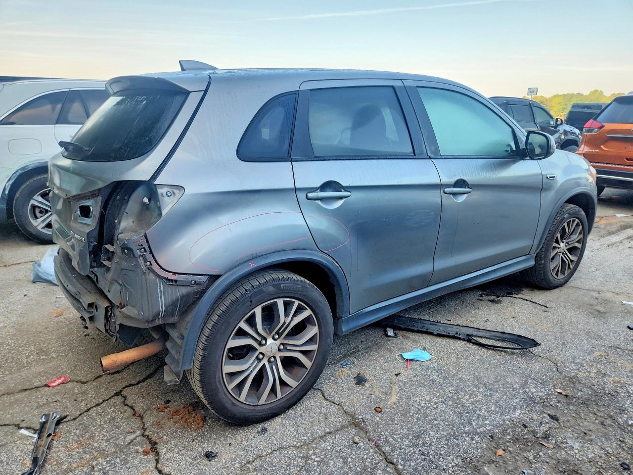 2018 Mitsubishi Outlander Sport Es Gray vin: JA4AP3AU1JU021284