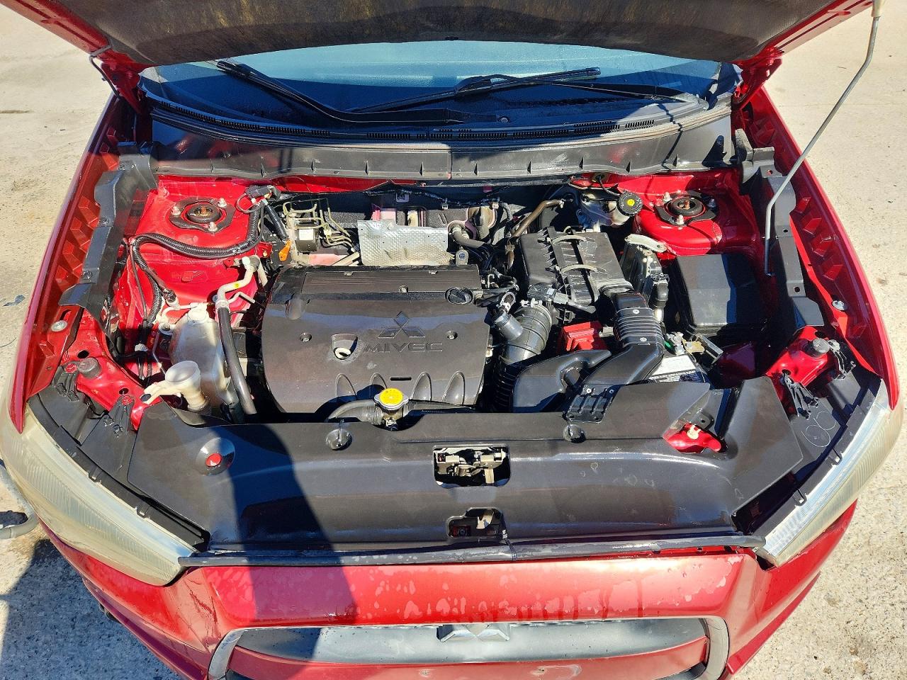 2012 Mitsubishi Outlander Sport Es Red vin: JA4AP3AU2CZ008517